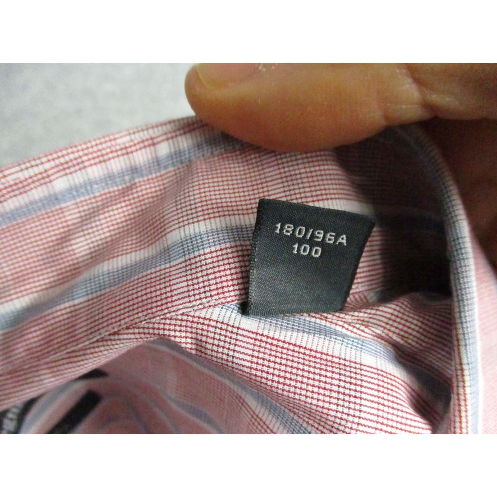 Z Zegna Z Zegna Dress Shirt Men Salmon Plaid Long Sleeve Stretch 41 / 16 Drop 8 Fit Size 42R - 6 Thumbnail