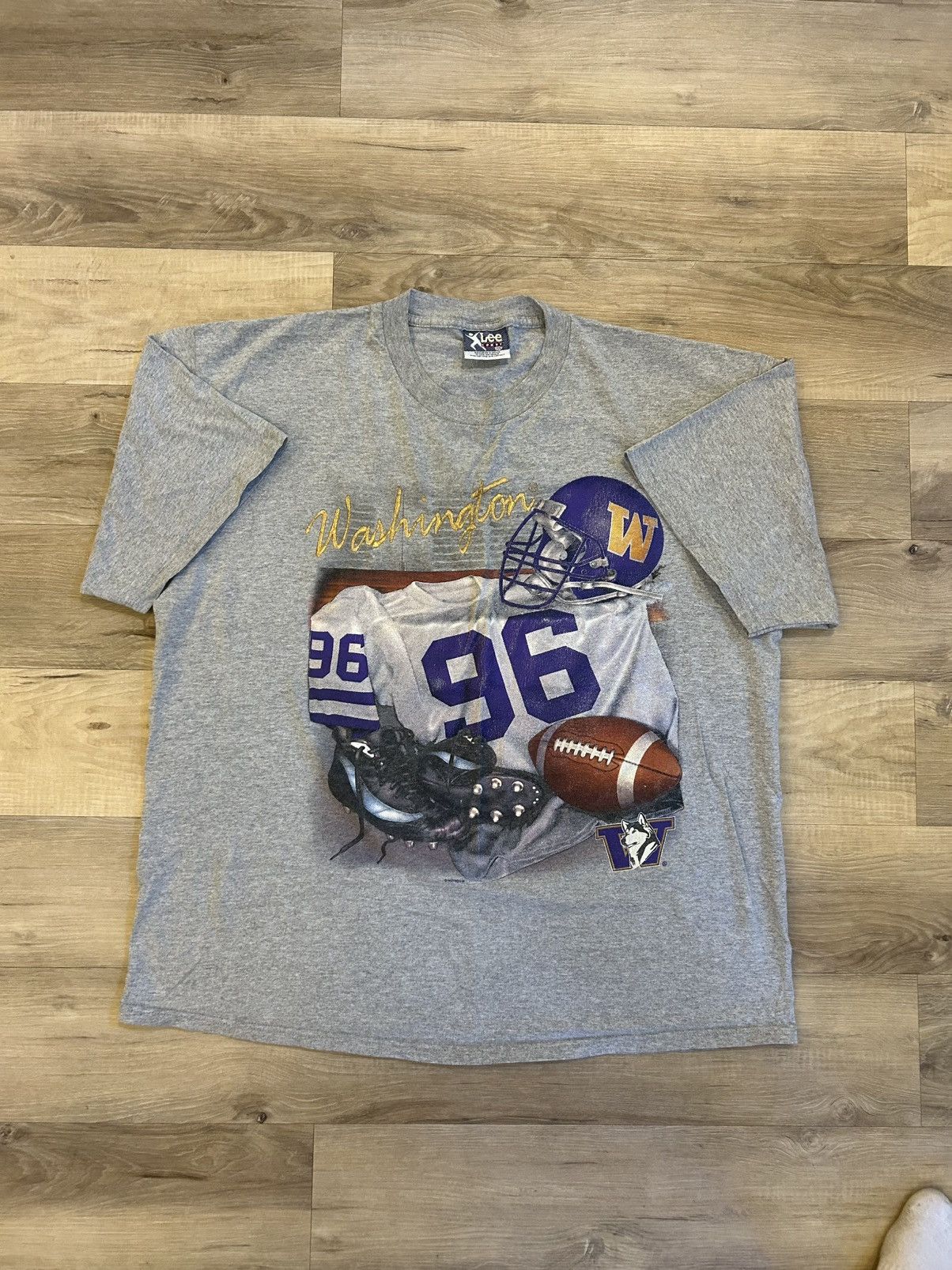 Lee Vintage UW Football T-shirt Size US XXL / EU 58 / 5 - 2 Thumbnail