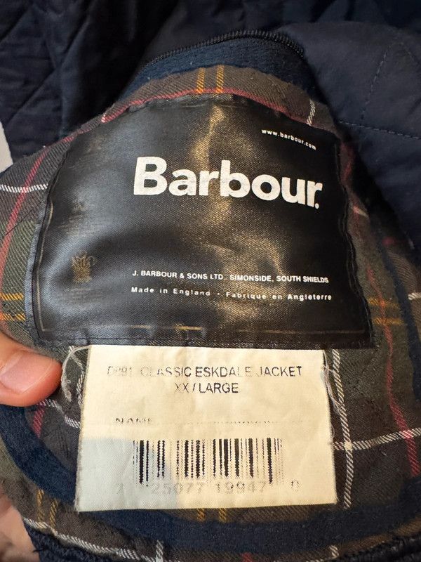 Barbour × Vintage Barbour D891 Classic Eskdale Jacket Navy XXL Size US XXL / EU 58 / 5 - 3 Thumbnail