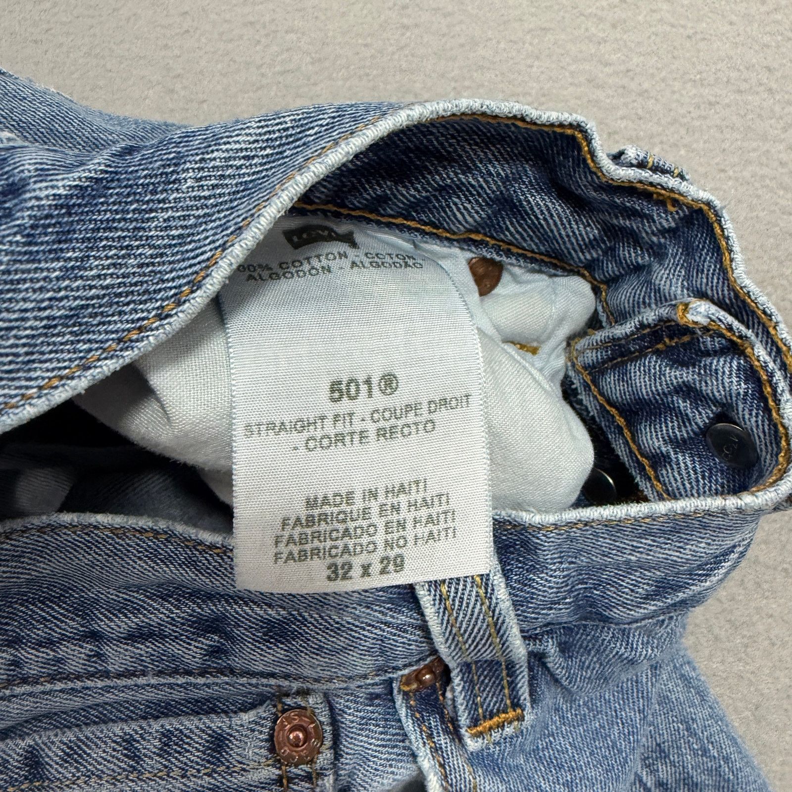 Levi's Vintage Levis 501xx Jeans Men's 32x29 Blue Straight Fit Size US 32 / EU 48 - 5 Thumbnail