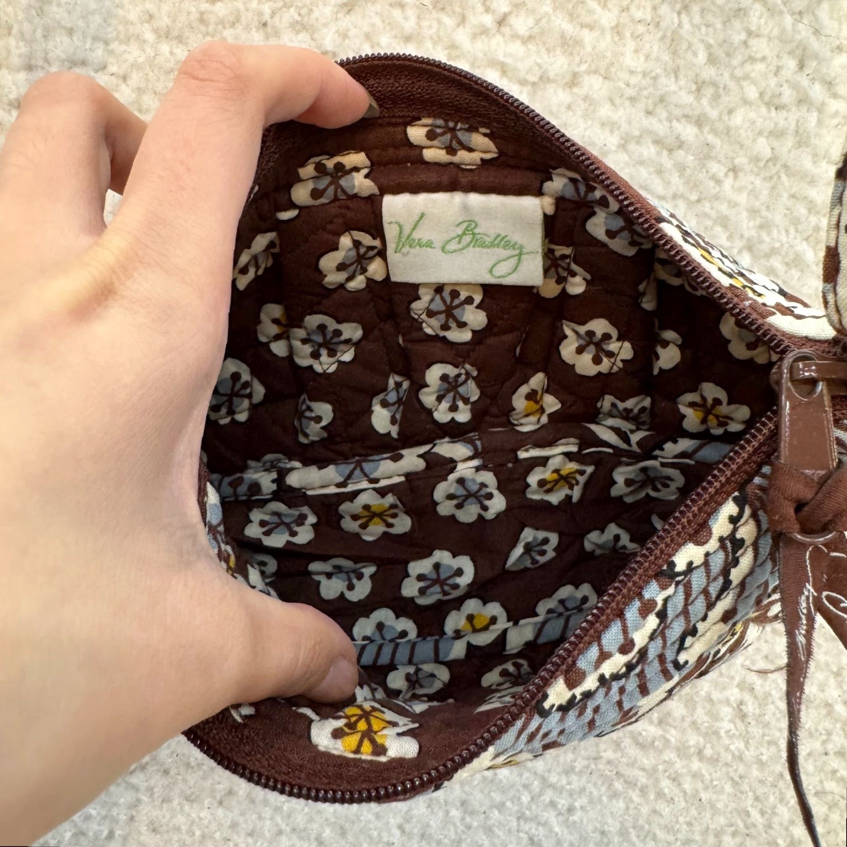 Vera Bradley Vera Bradley Bag Purse Small Slate Blooms Pattern Size ONE SIZE - 5 Thumbnail