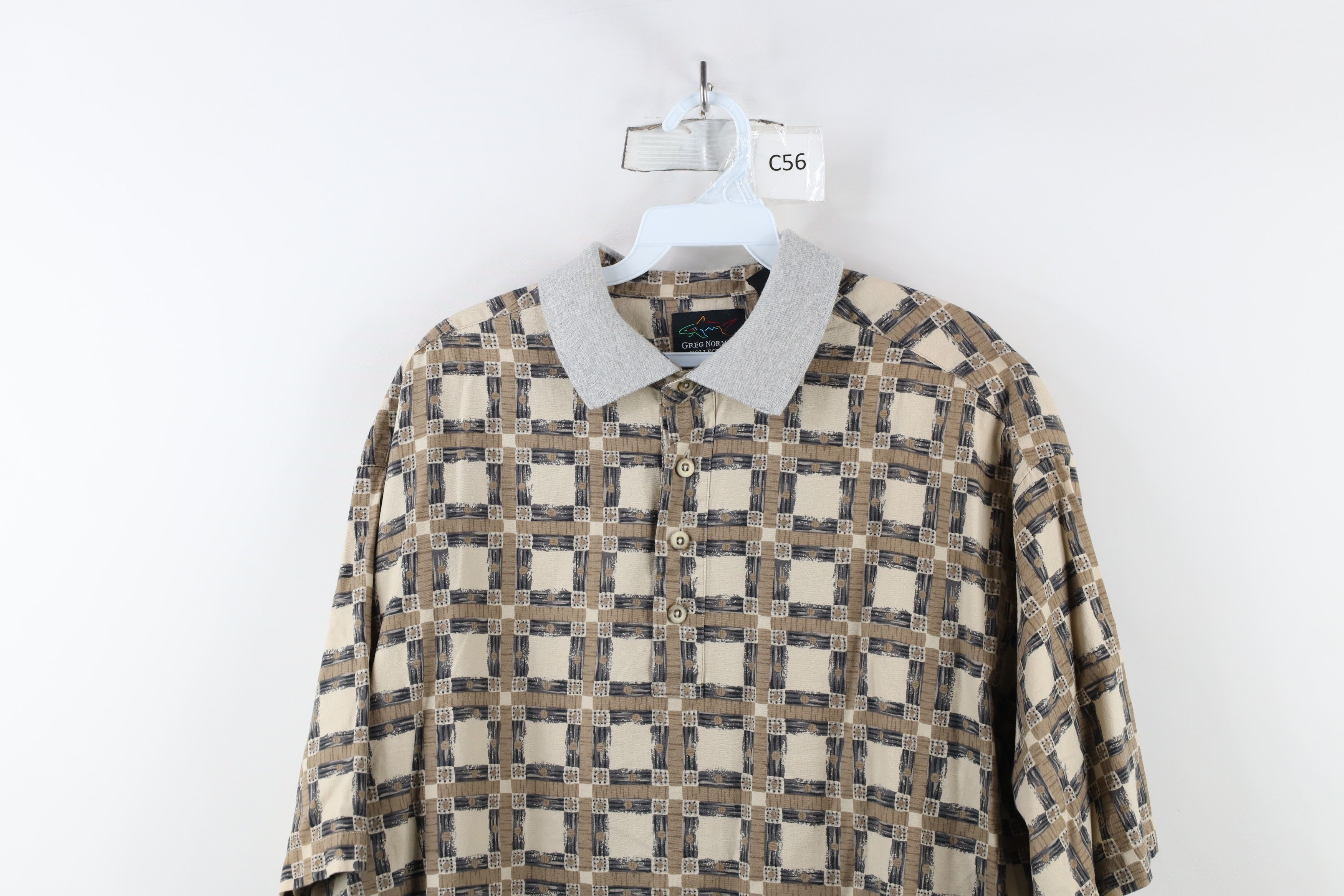 Vintage Vintage 90s Streetwear Baggy Fit Checkered Golf Polo Shirt Size US L / EU 52-54 / 3 - 2 Thumbnail