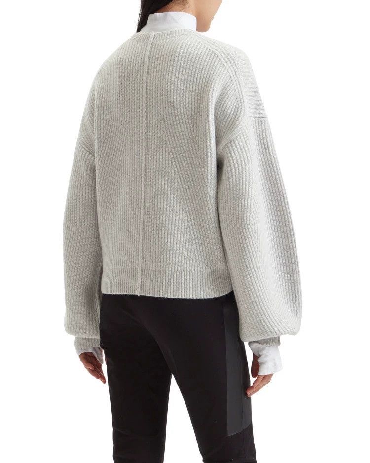 Helmut Lang HELMUT LANG Tapered shoulder design rib knit sweater Size S / US 4 / IT 40 - 9 Thumbnail