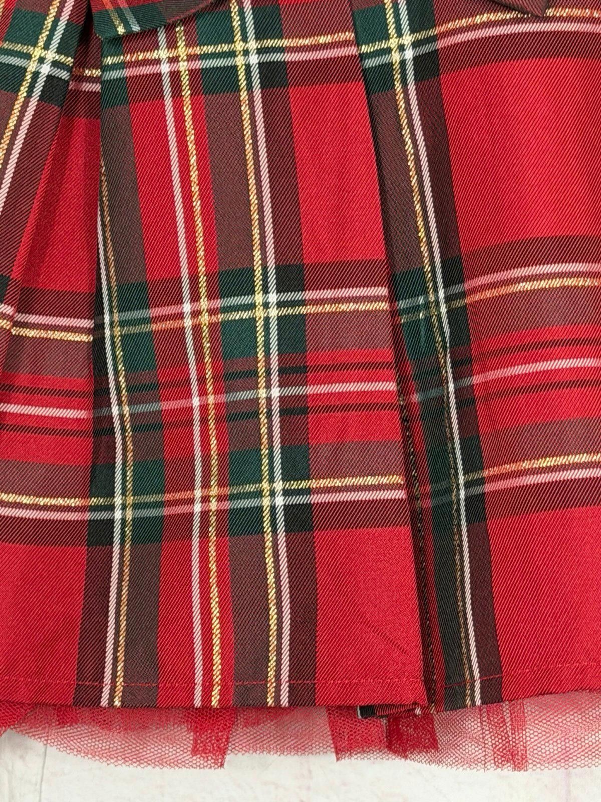 Other The Childrens Place 18-24 Months Plaid Velvet Holiday Dress Size ONE SIZE - 3 Thumbnail
