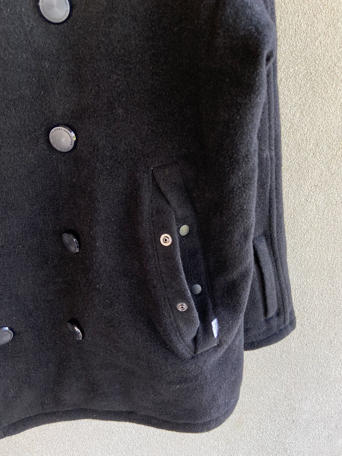 Stussy Vintage Stussy wool pea coat jacket size L Size US L / EU 52-54 / 3 - 8 Thumbnail