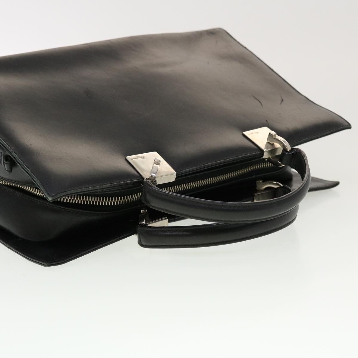 Salvatore Ferragamo Salvatore Ferragamo Hand Bag Leather Black Size ONE SIZE - 7 Thumbnail