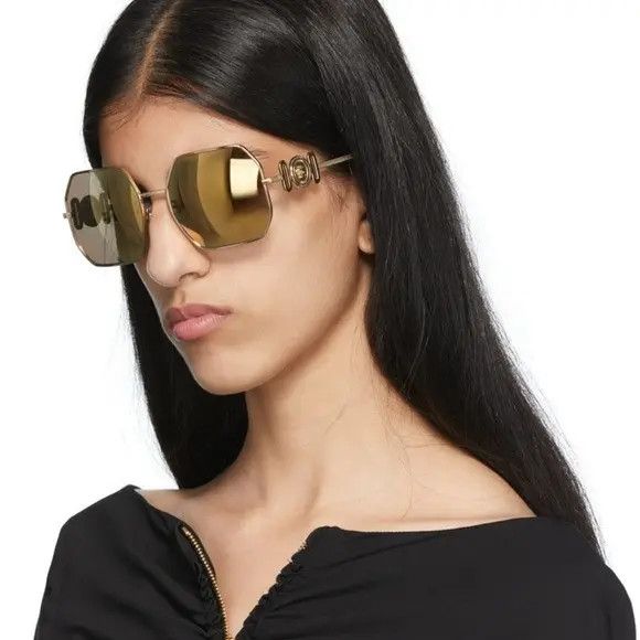 Versace NEW VERSACE VE2248-10027P Gold Size ONE SIZE - 4 Thumbnail