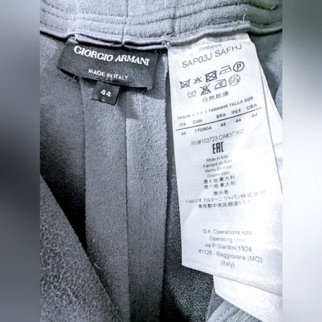 Giorgio Armani Giorgio Armani High Waiste Vegan Suede Pants Size 30" / US 8 / IT 44 - 6 Thumbnail