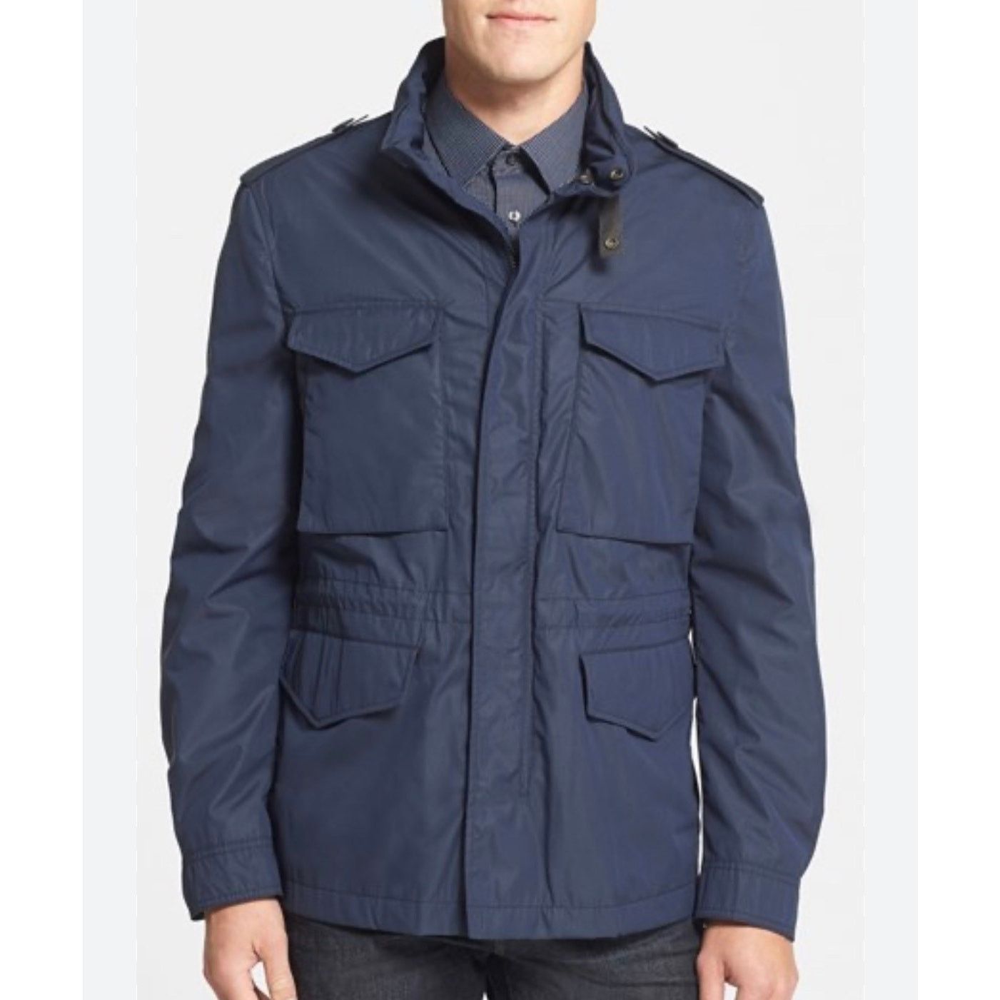 Burberry Burberry - Brit 'Brettson' Field Jacket / M Blue Size US M / EU 48-50 / 2 - 1 Thumbnail