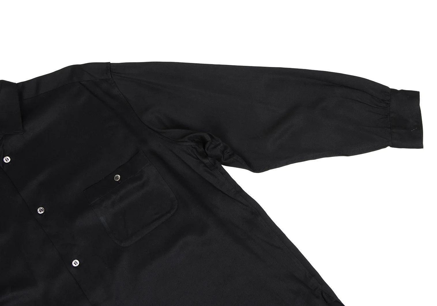 Jean Paul Gaultier Rayon Long Sleeve Shirt in Black Size US M / EU 48-50 / 2 - 6 Thumbnail