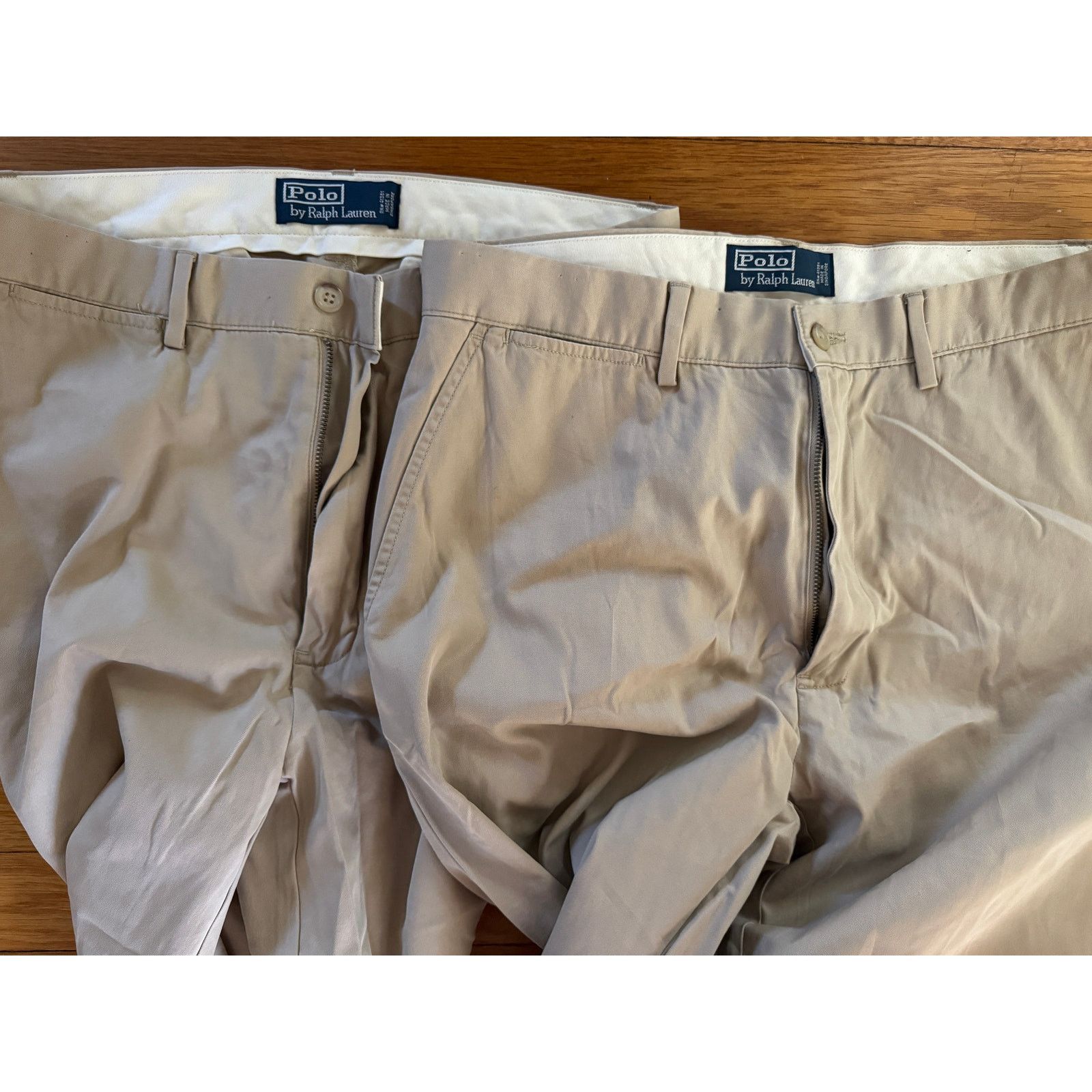 Polo Ralph Lauren Mens 32x 32 Polo Ralph Lauren Khaki Dress Pants - 2pc Lot Size US 32 / EU 48 - 4 Thumbnail