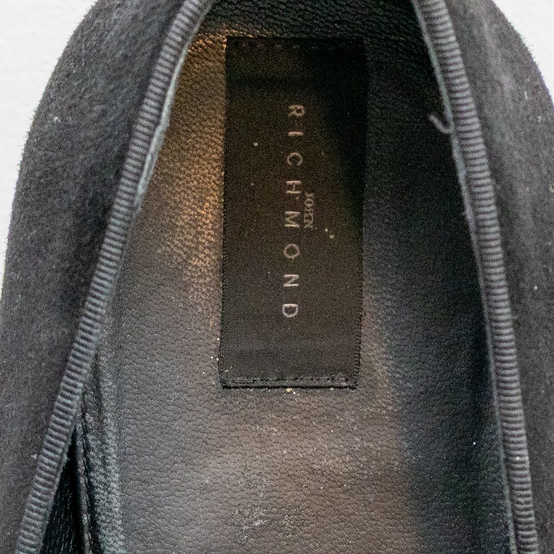 John Richmond John Richmond Men’s Black Suede Loafers – Metal Logo SZ 10 Size US 10 / EU 43 - 9 Thumbnail