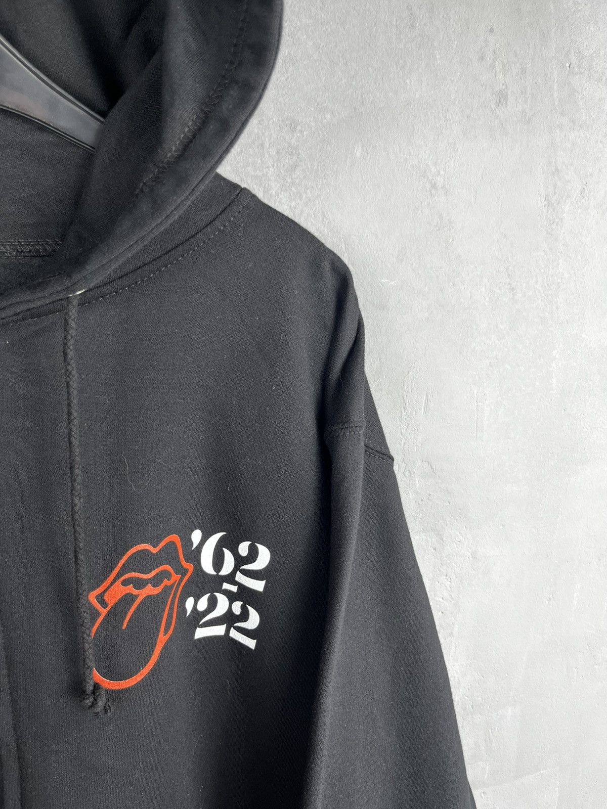 Band Tees × The Rolling Stones × Vintage The Rolling Stones Black Hoodie Zip Up Swag Band Rock Music Size US L / EU 52-54 / 3 - 4 Thumbnail