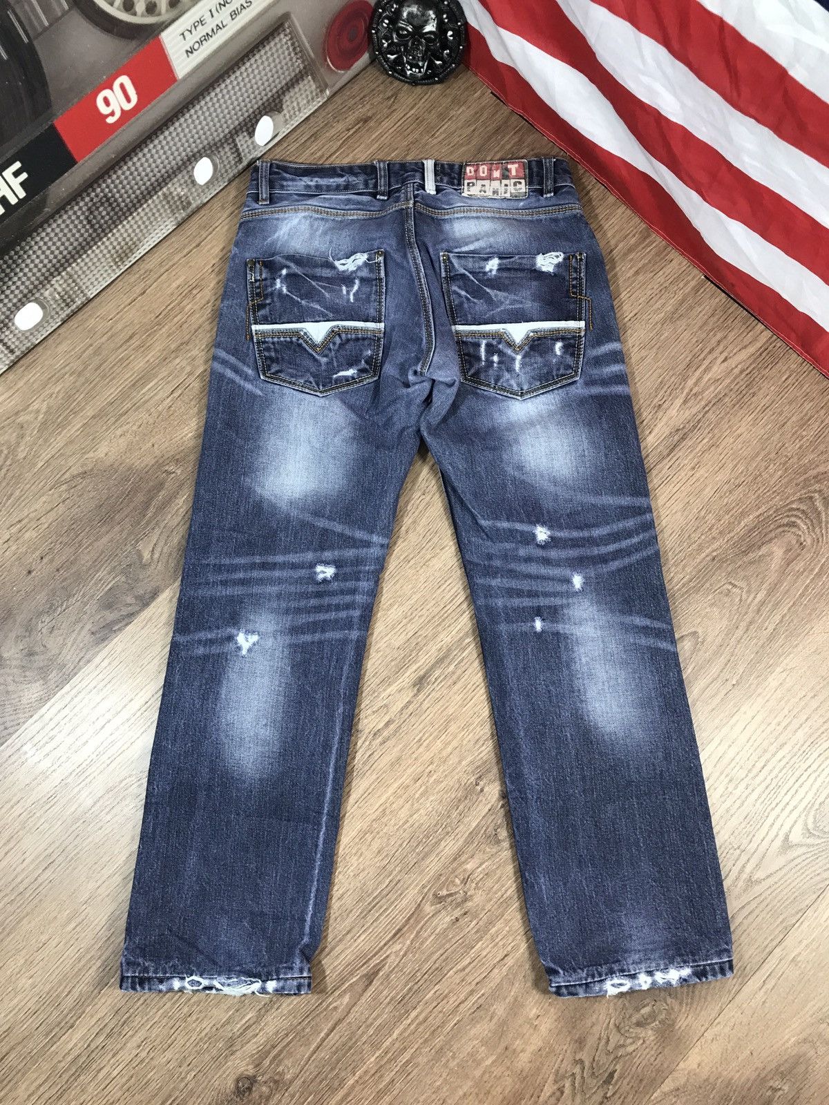 Japanese Brand × Vintage Vintage Distressed Denim Pants Dont Panic Size US 32 / EU 48 - 11 Thumbnail