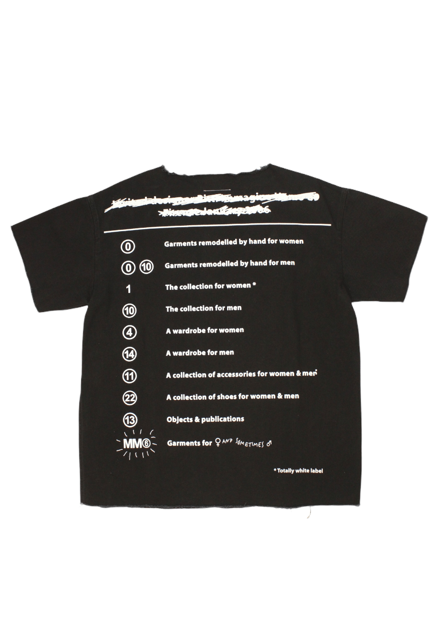 Maison Margiela MM6 Archive print denim T-shirt | Grailed