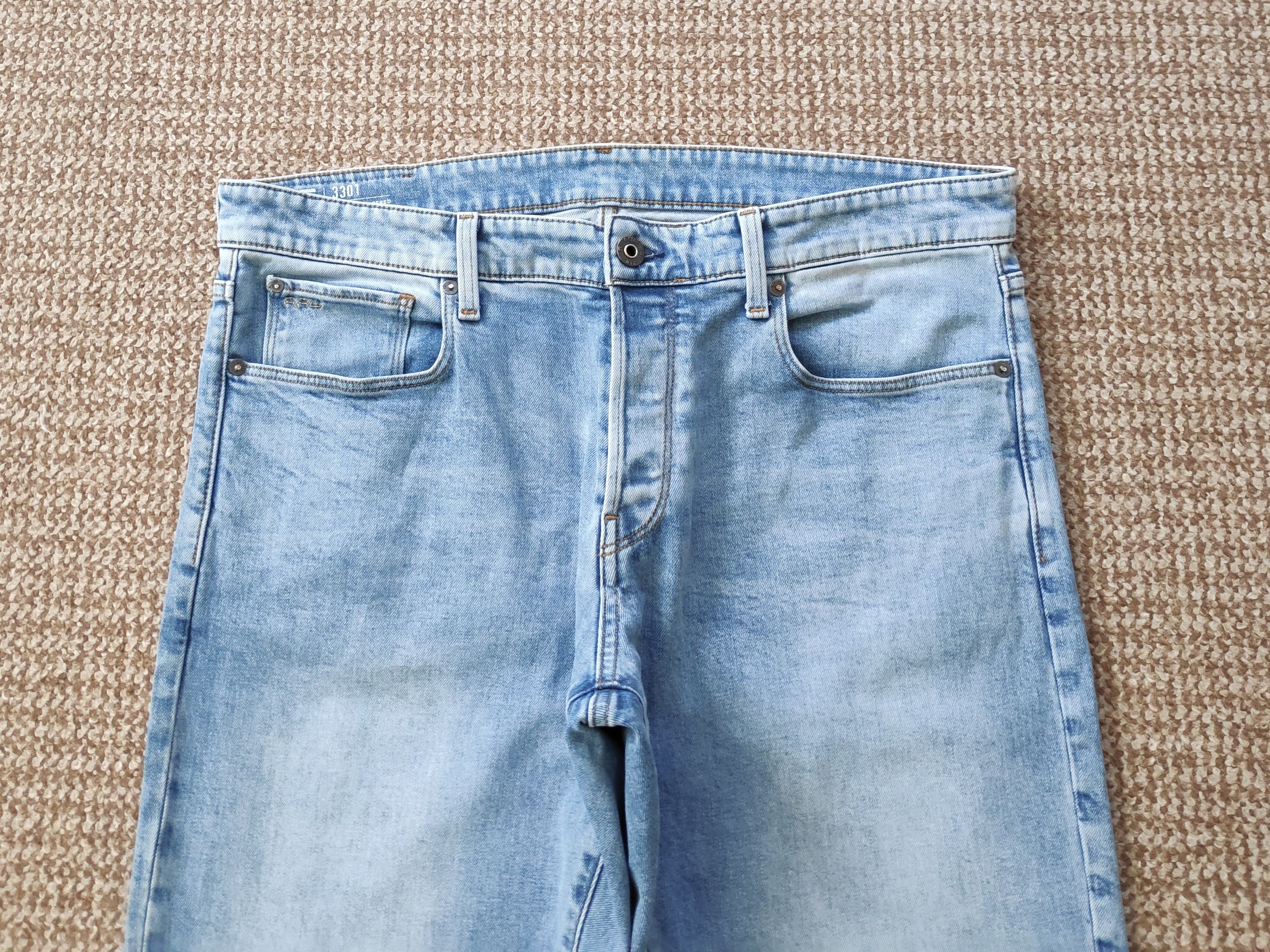 G-Star G-Star Raw 3301 Straight Tapered Denim Jeans Size US 36 / EU 52 - 6 Thumbnail