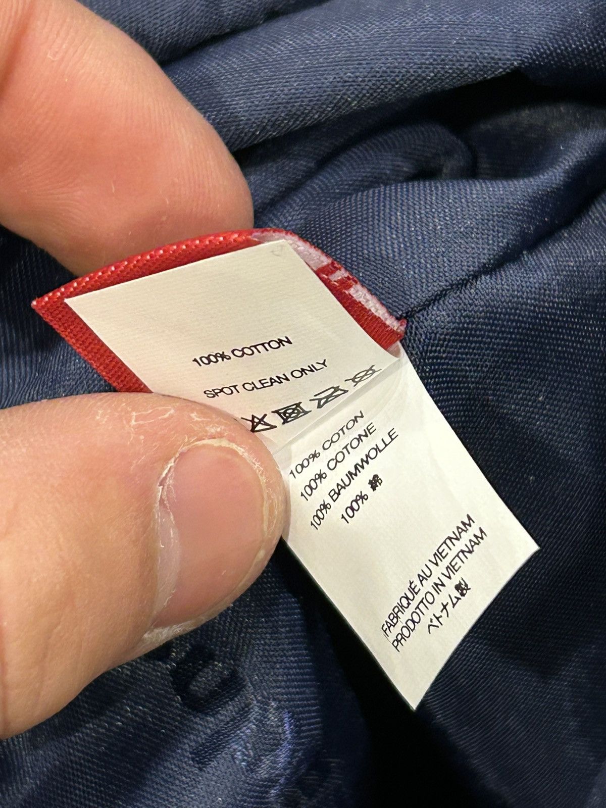 Supreme Supreme Fat Tip Jacquard Denim Backpack Size ONE SIZE - 10 Thumbnail