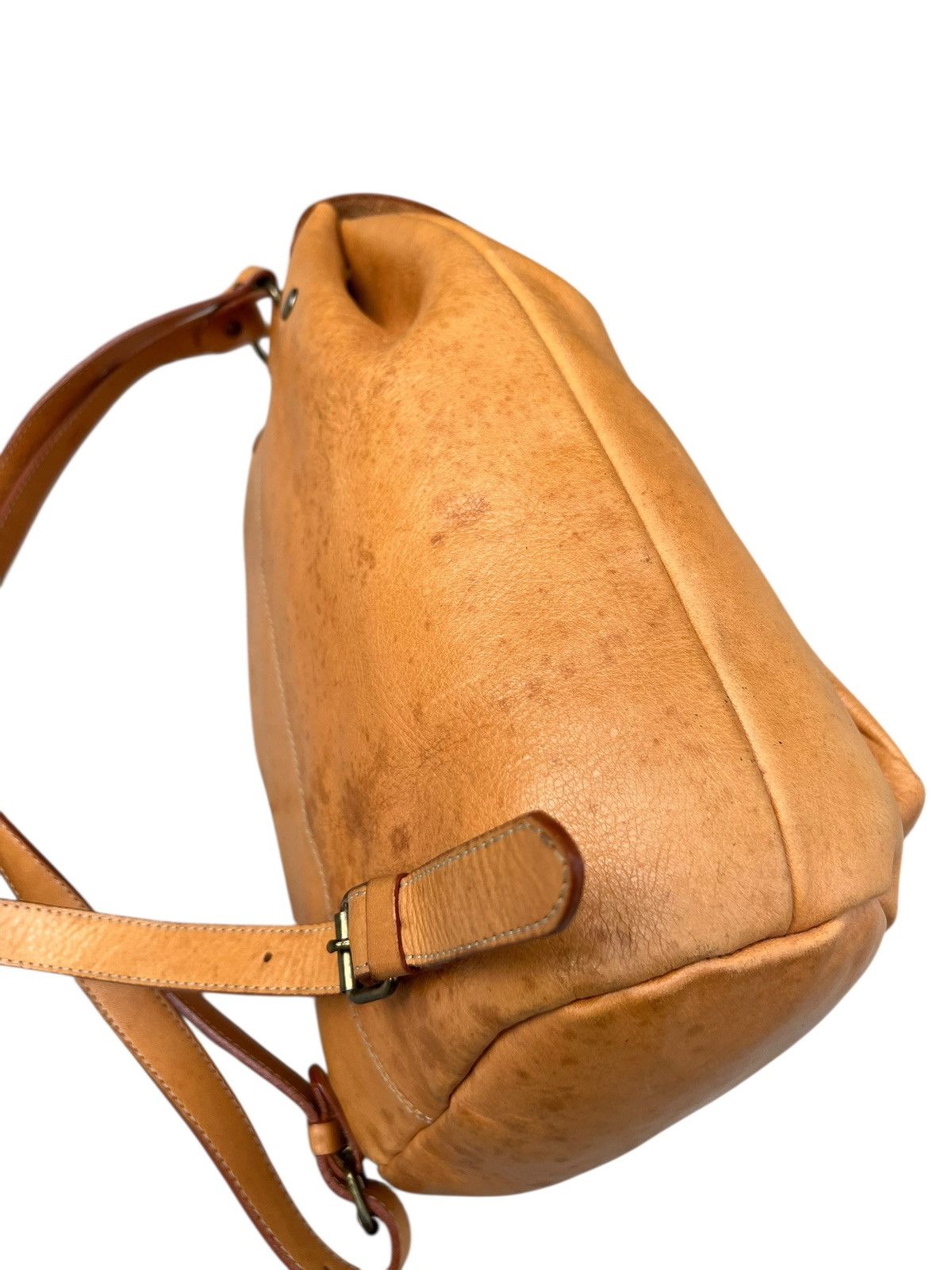 Leather Vintage Slipknot Project Japan Patina Leather Backpack Bag Size ONE SIZE - 16 Thumbnail