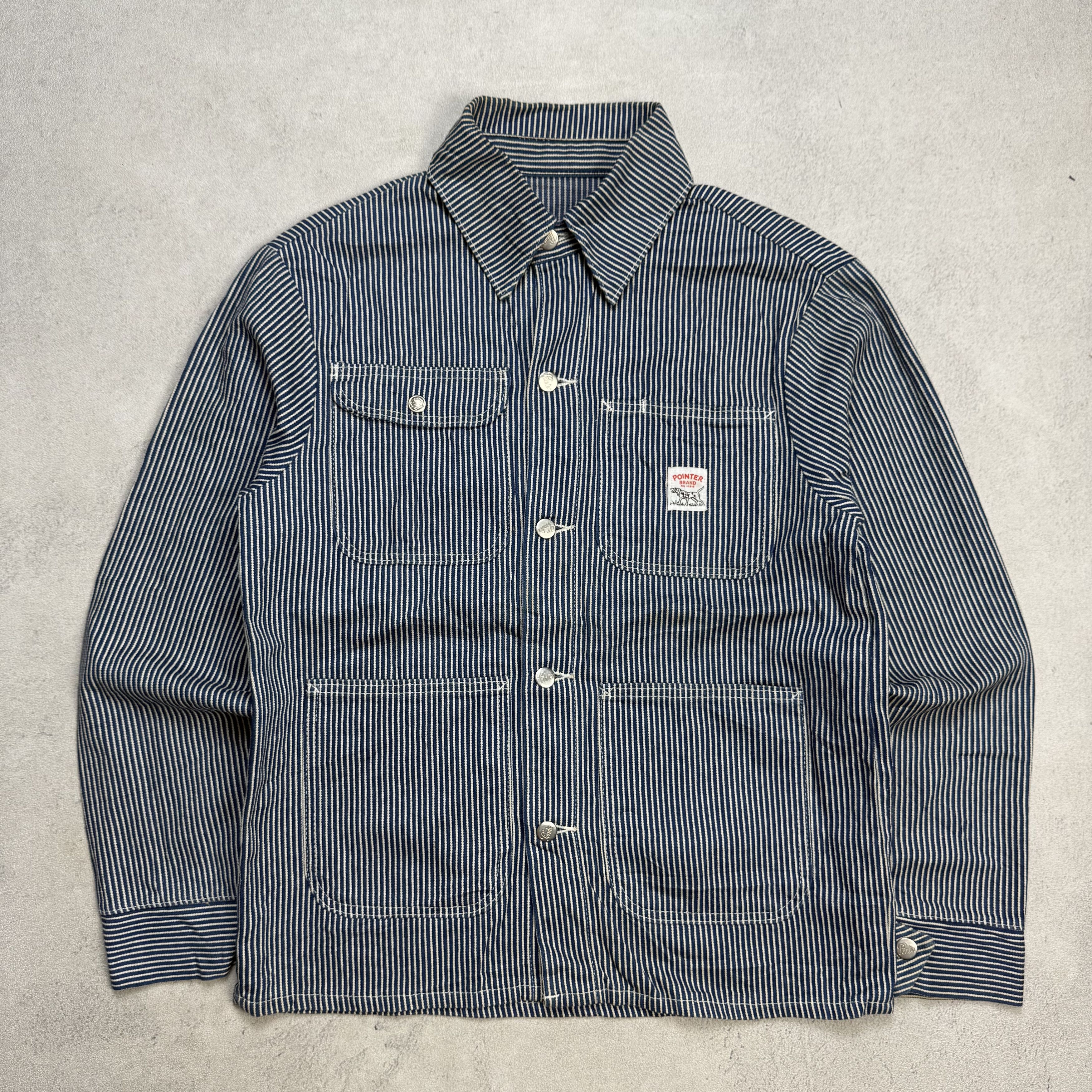 Pointer Vintage Pointer Workwear Hickory Stripes Workers Jacket Size US S / EU 44-46 / 1 - 1 Thumbnail