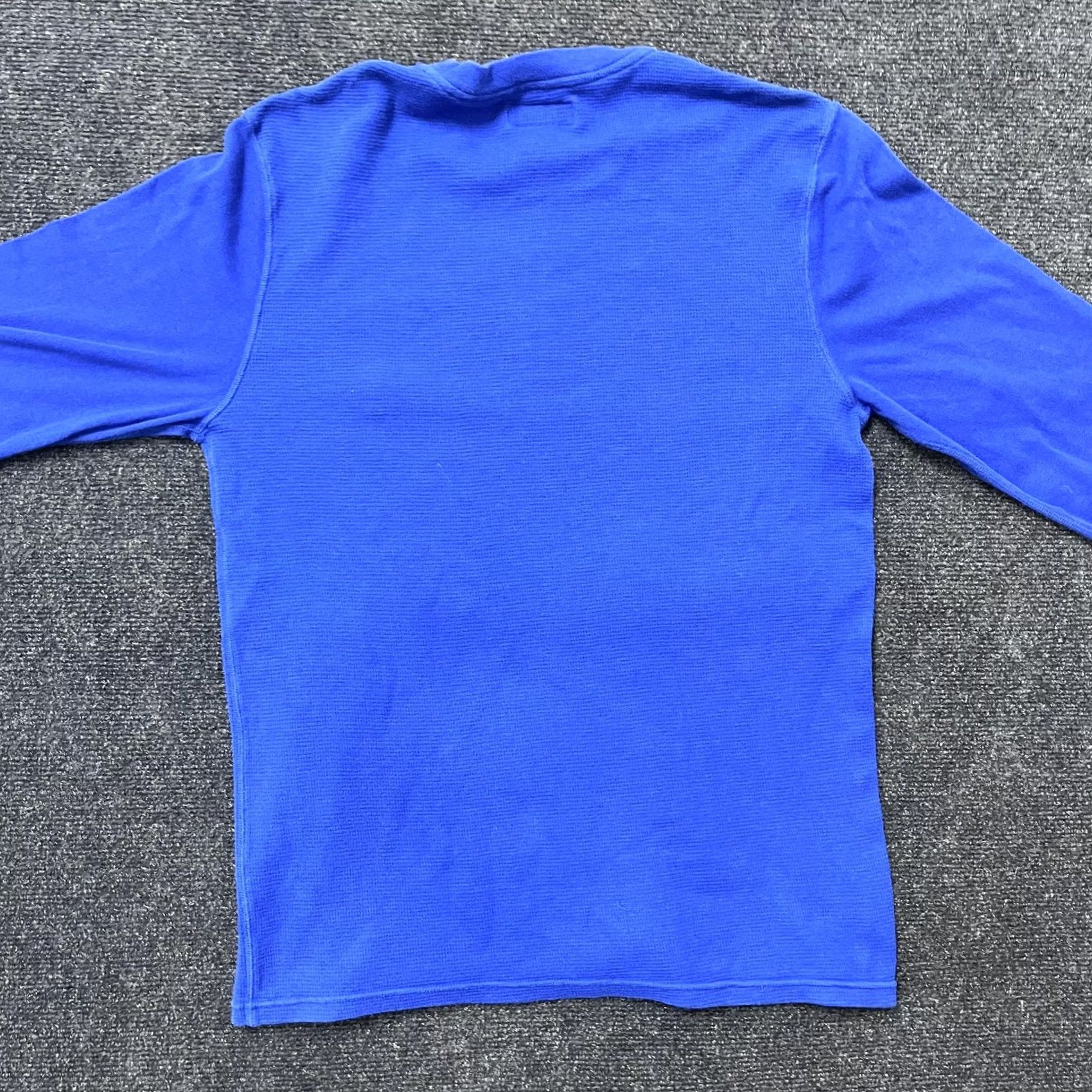 Polo Ralph Lauren Polo Ralph Lauren Shirt Mens Large Blue Thermal Waffle Long Sleeve Polo Bear Size US L / EU 52-54 / 3 - 3 Thumbnail