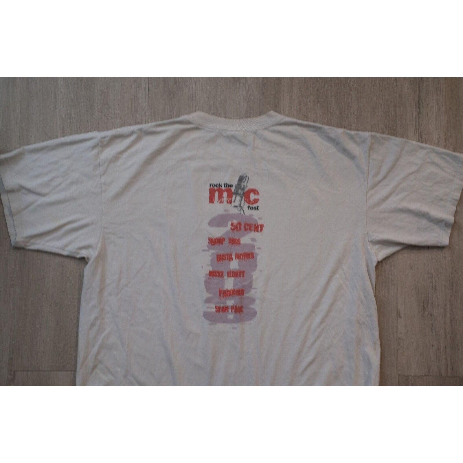 Anvil Vintage 2003 Anvil 50 Cent Rock Mic Fest Shirt XL White RARE Size US XL / EU 56 / 4 - 7 Thumbnail