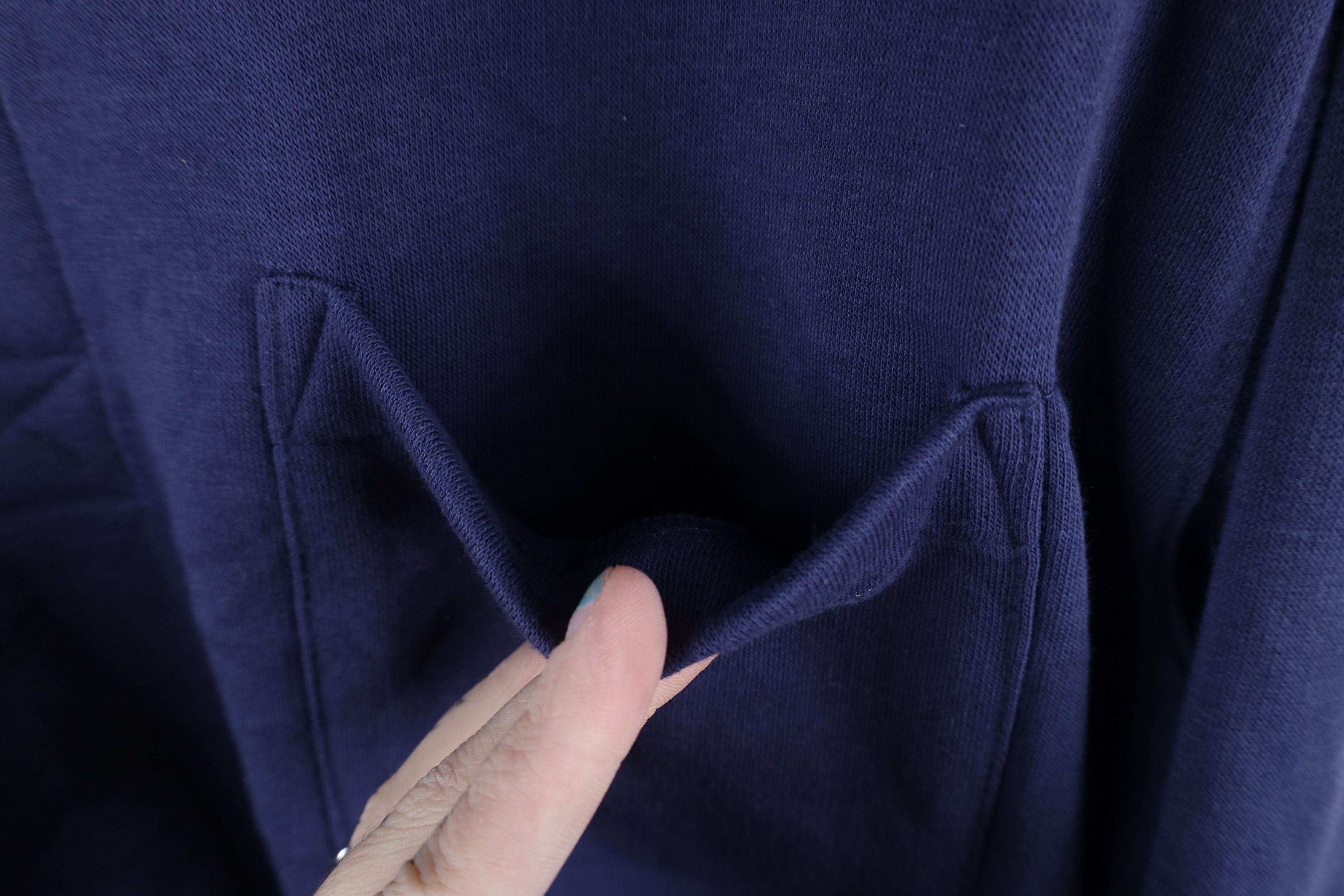 Vintage Vintage 90s Streetwear Collared Pullover Sweatshirt Blue Size US L / EU 52-54 / 3 - 5 Thumbnail