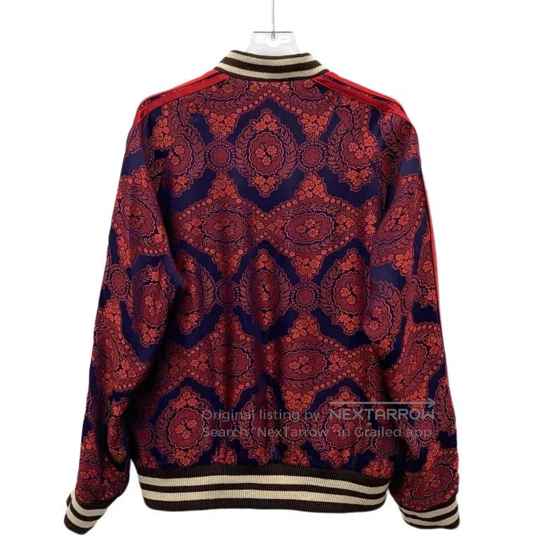 Gucci Gucci Dark red baroque floral embroidery stand-up collar z Size US S / EU 44-46 / 1 - 2 Thumbnail