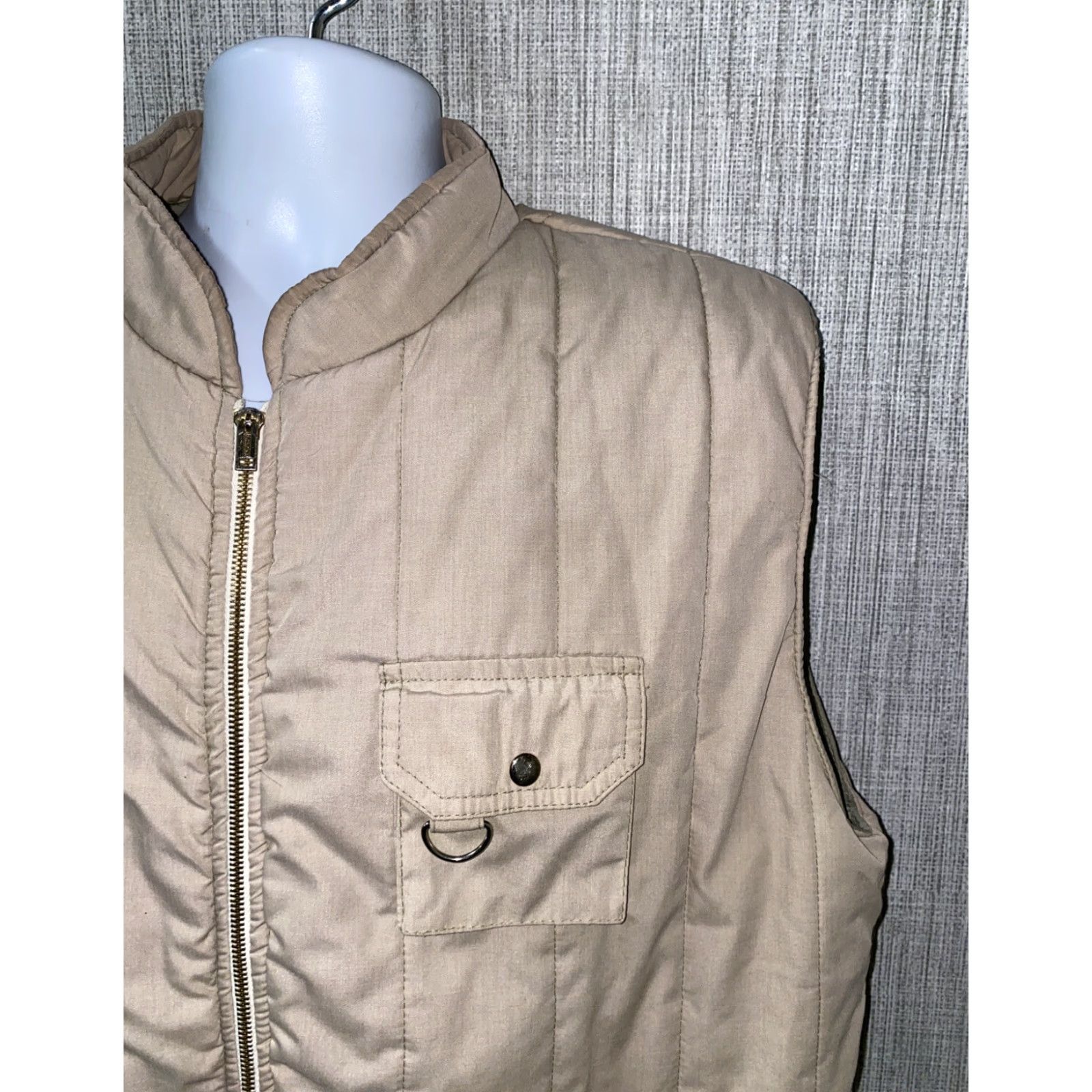 Vintage VINTAGE Monterey Bay Clothing Company Mens Beige Cotton Full Zip Vest Size L Size US L / EU 52-54 / 3 - 2 Thumbnail