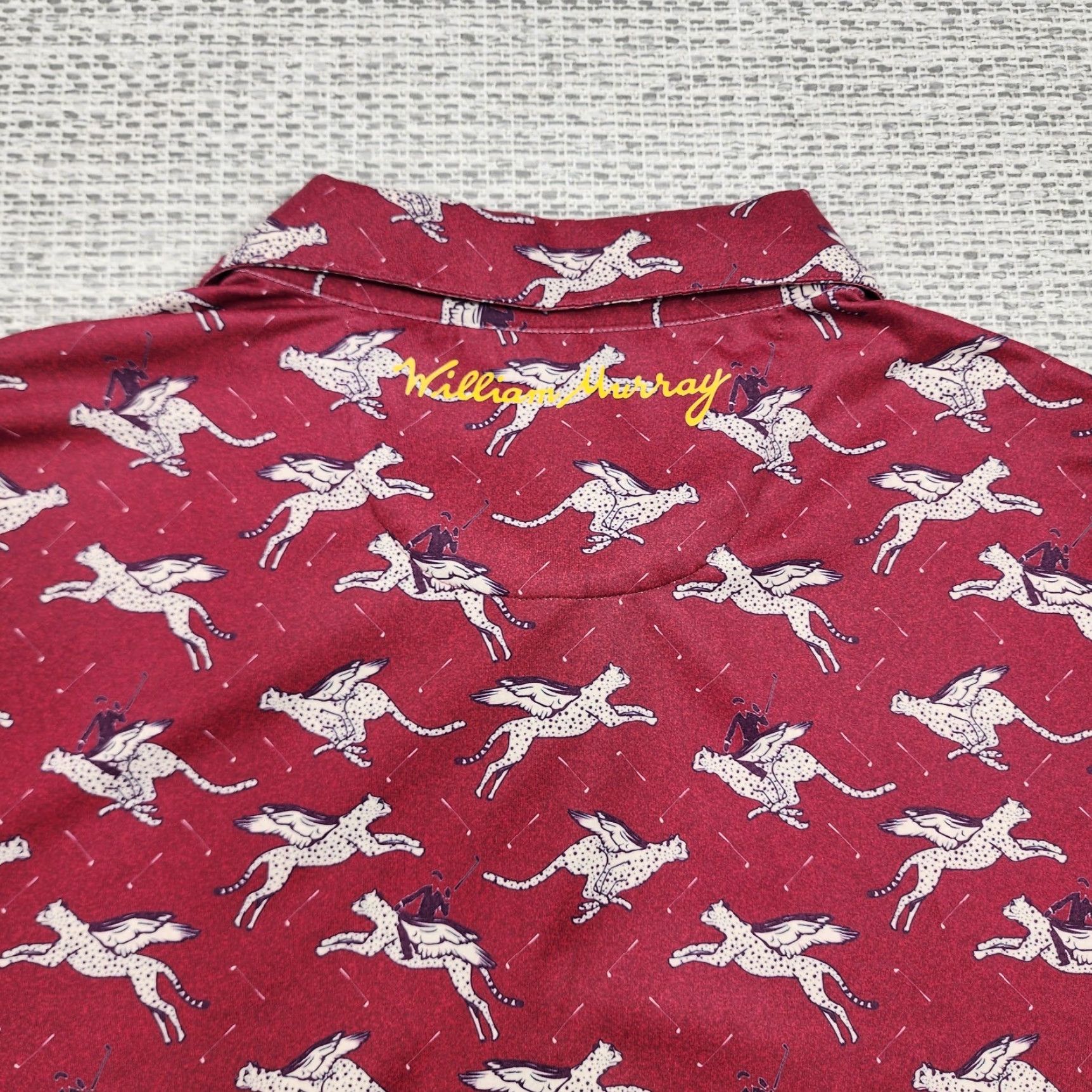 Vintage VINTAGE Bill William Murray Polo Shirt Mens Large Red Golf Performance Stretch Size US L / EU 52-54 / 3 - 6 Thumbnail