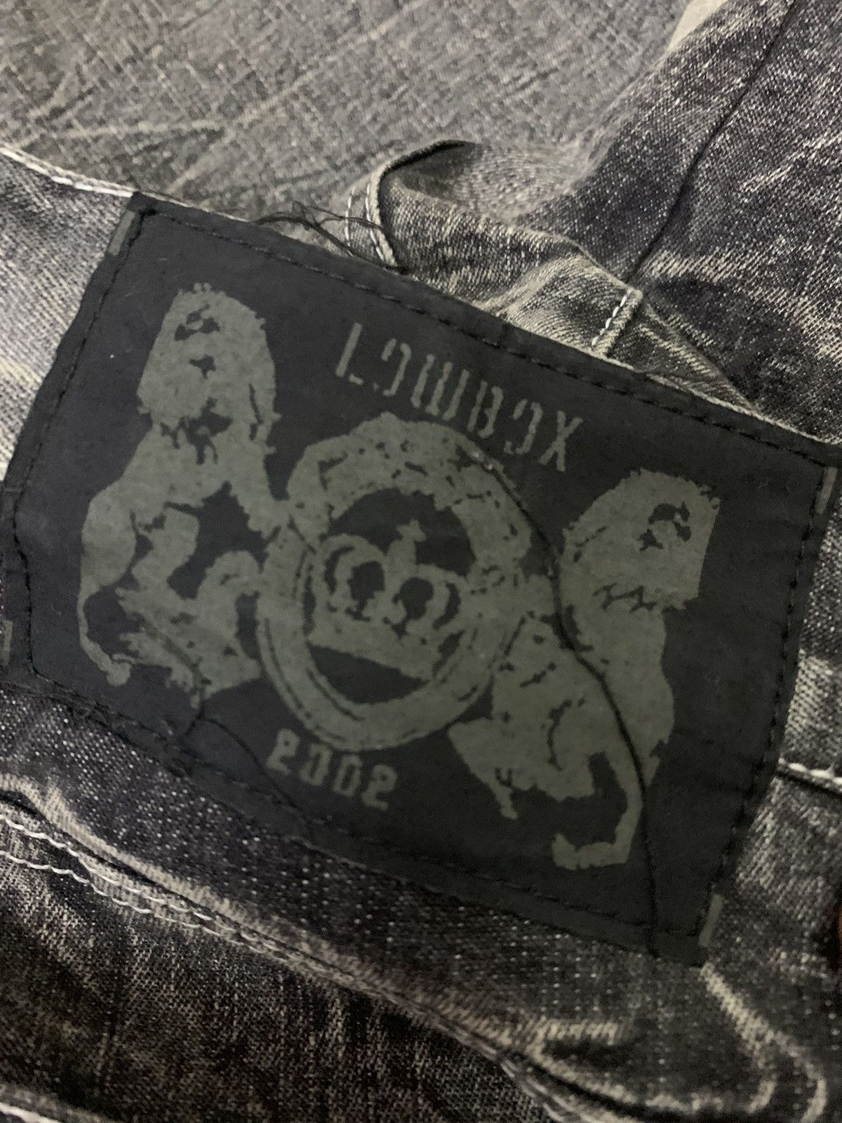 LOWBOX Vintage Japanese Lowbox Ripped Denim Size US 35 - 7 Thumbnail