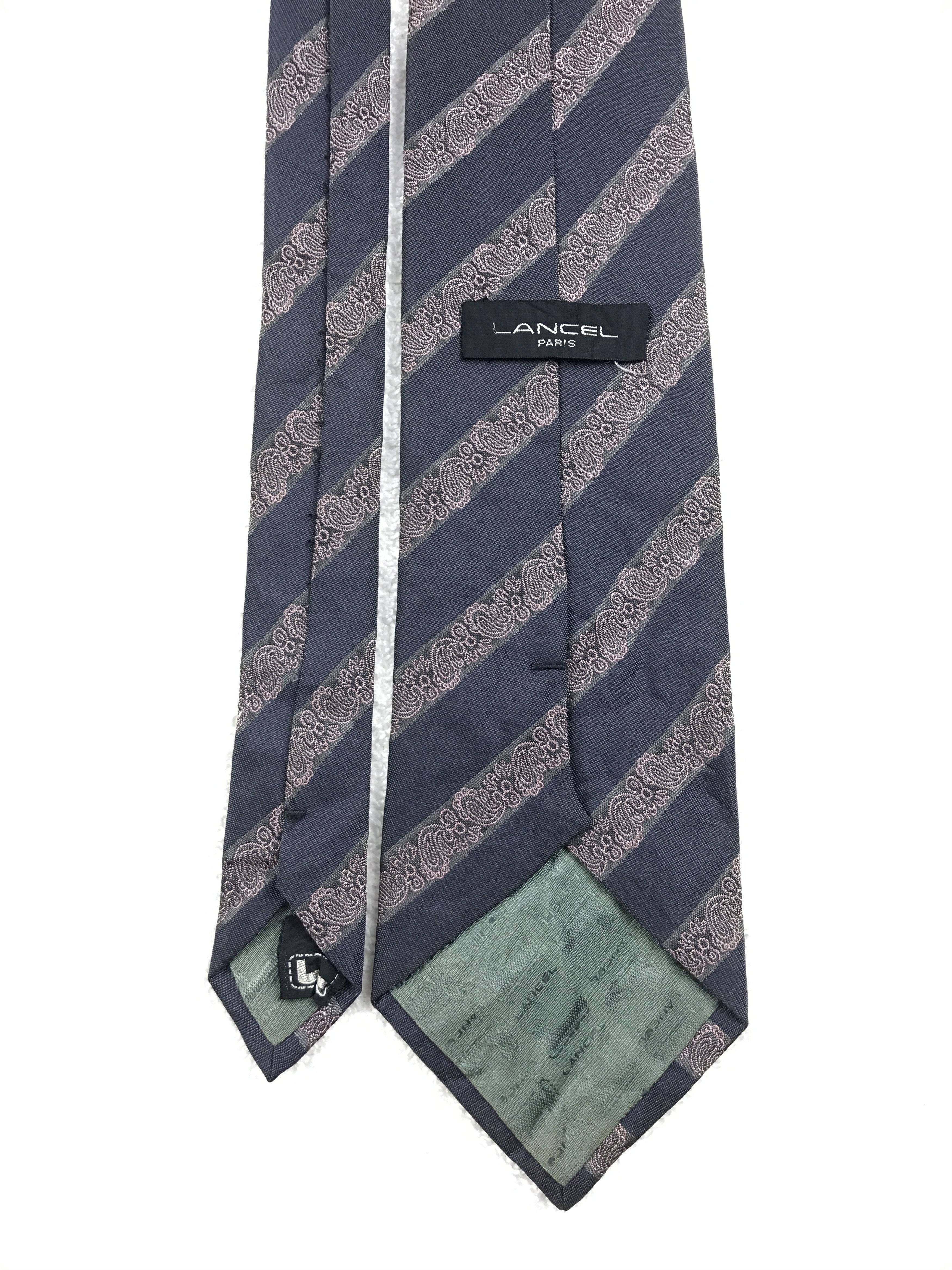 Designer × Lancel × Vintage Vintage Lancel Silk Necktie Size ONE SIZE - 4 Thumbnail