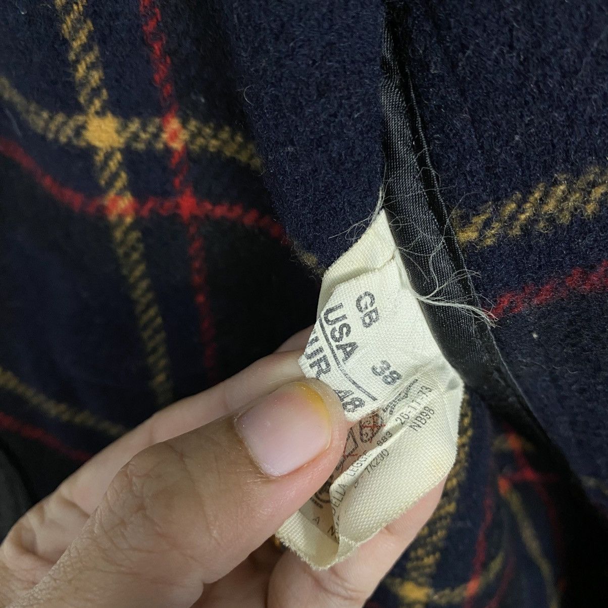 Gloverall 📌Vintage Wool Duffle Jacket Gloverall Made in England Tartan Size US M / EU 48-50 / 2 - 21 Thumbnail