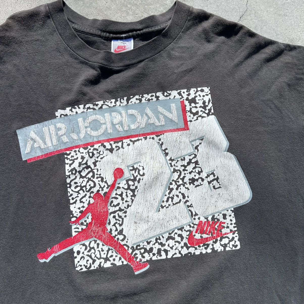 Nike Vtg 90s Nike Air Jordan 23 Elephant Print Tee XL Made in USA Size US XL / EU 56 / 4 - 2 Thumbnail