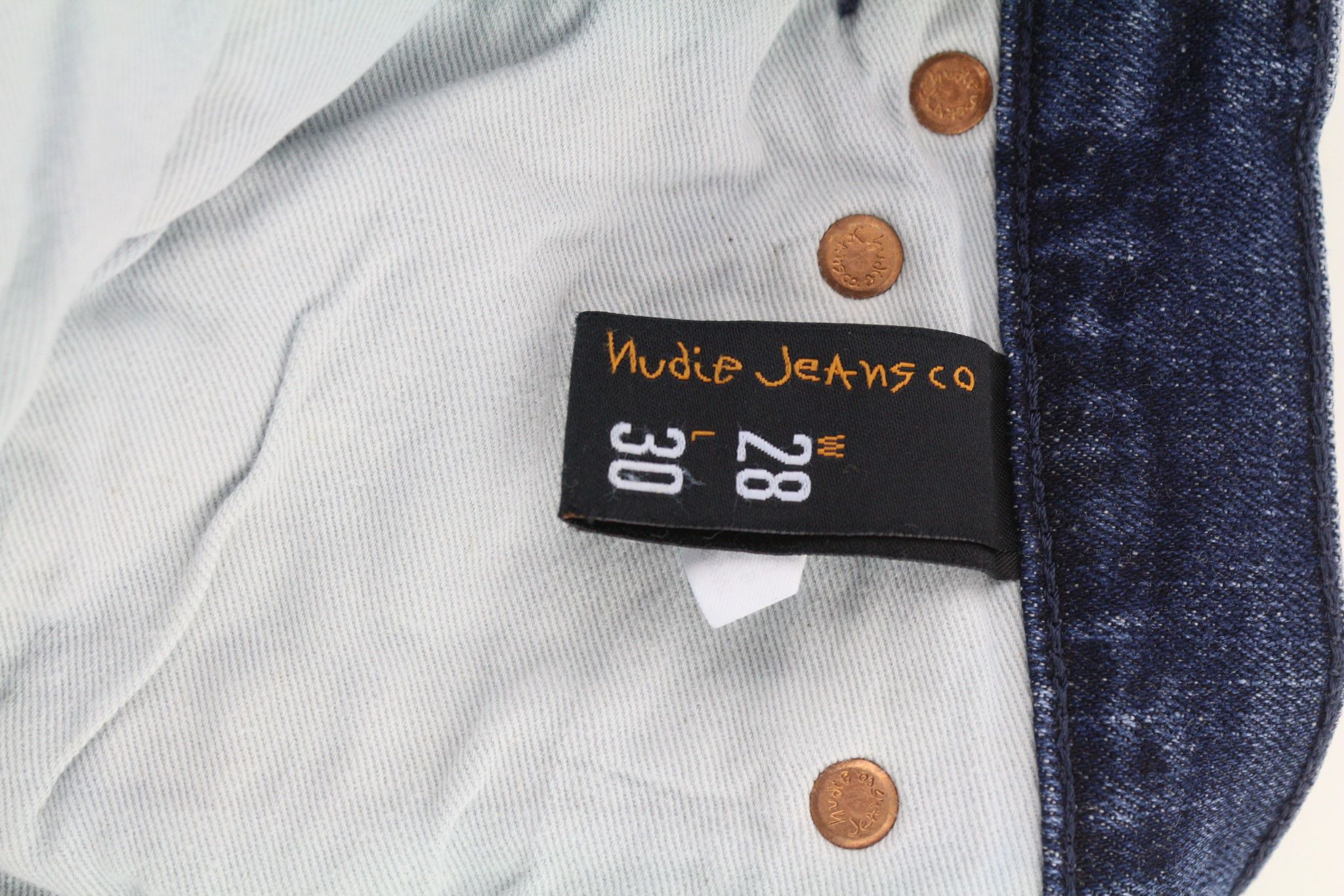 Nudie Jeans SKINNY LIN W28/L30 Tight Blue Jeans 80622 Size US 28 / EU 44 - 6 Thumbnail