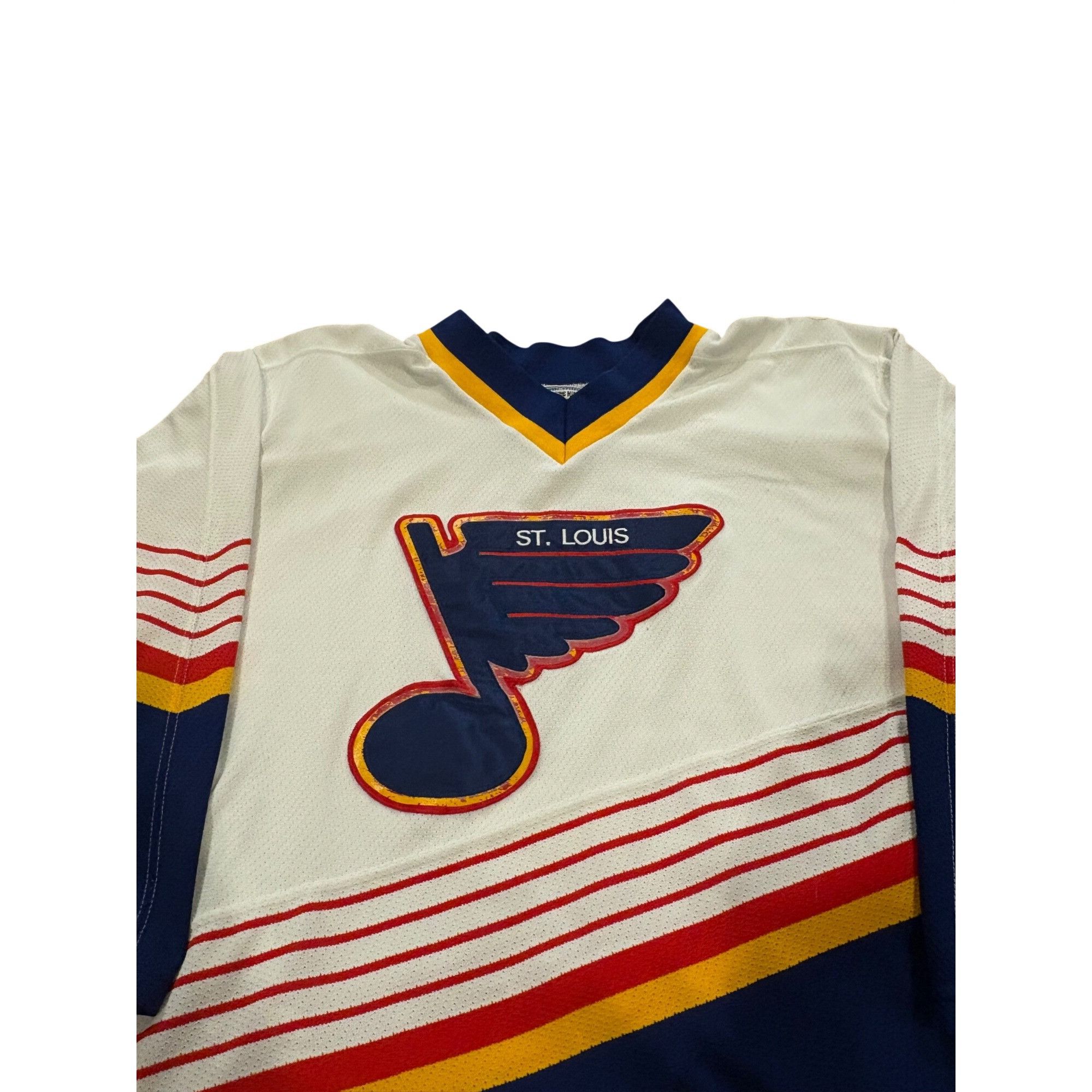 Ccm Vintage 90s CCM Center Ice St. Louis Blues Authentic NHL Hoc Size US XL / EU 56 / 4 - 5 Thumbnail