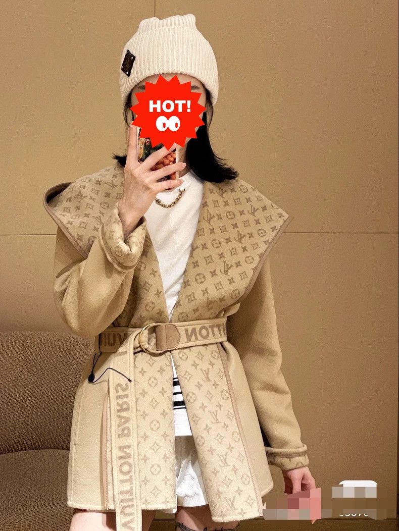 Louis Vuitton Louis Vuitton Khaki print print cropped coat Size 4XL / US 24-26 - 1 Thumbnail