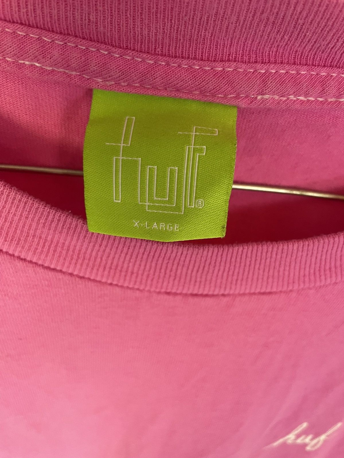 Huf Huf Pink X-Large Tee Size US XL / EU 56 / 4 - 2 Thumbnail