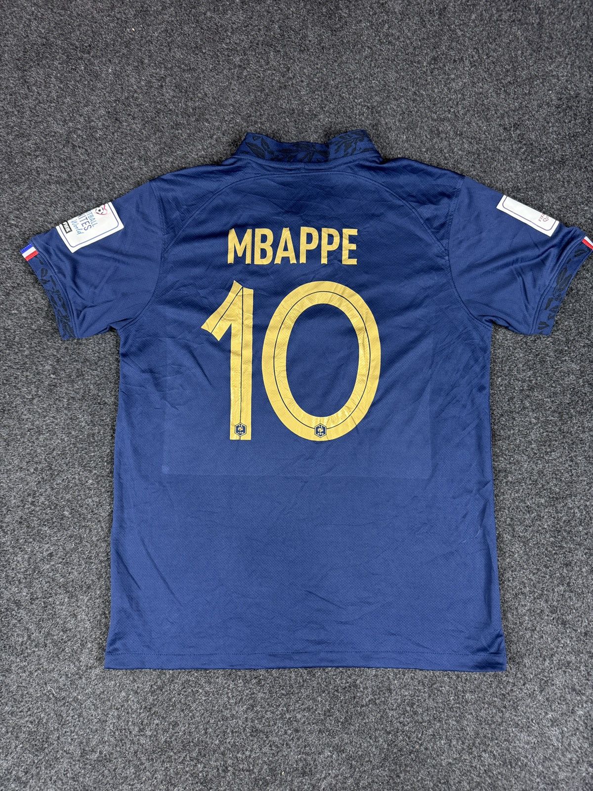 Nike France Kylian Mbappe 2022 WorldCup Official Nike Home Shirt Size US M / EU 48-50 / 2 - 6 Thumbnail