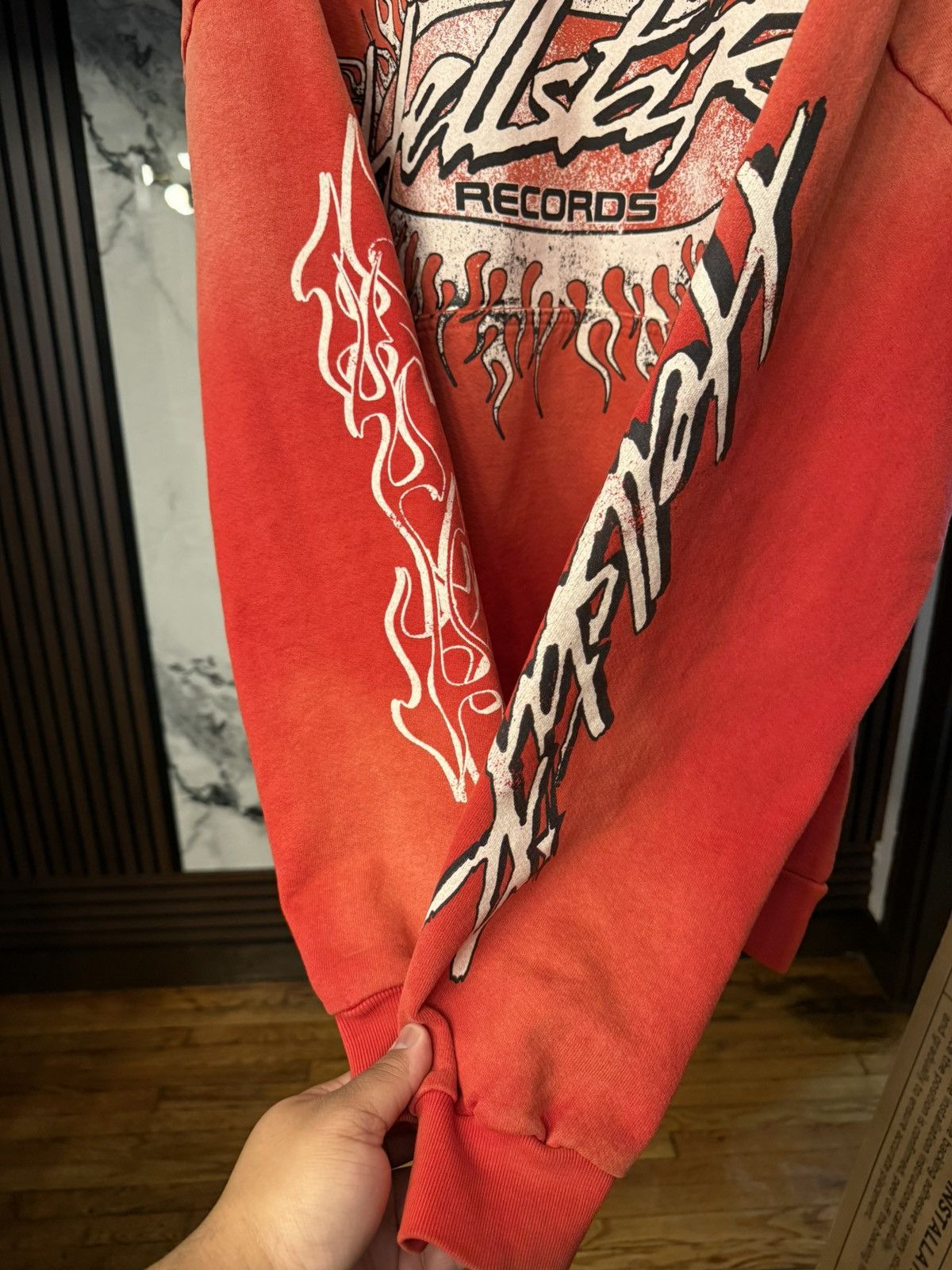 HELLSTAR Hellstar Records Hoodie Red Capsule 9 Size XL Size US XL / EU 56 / 4 - 5 Thumbnail