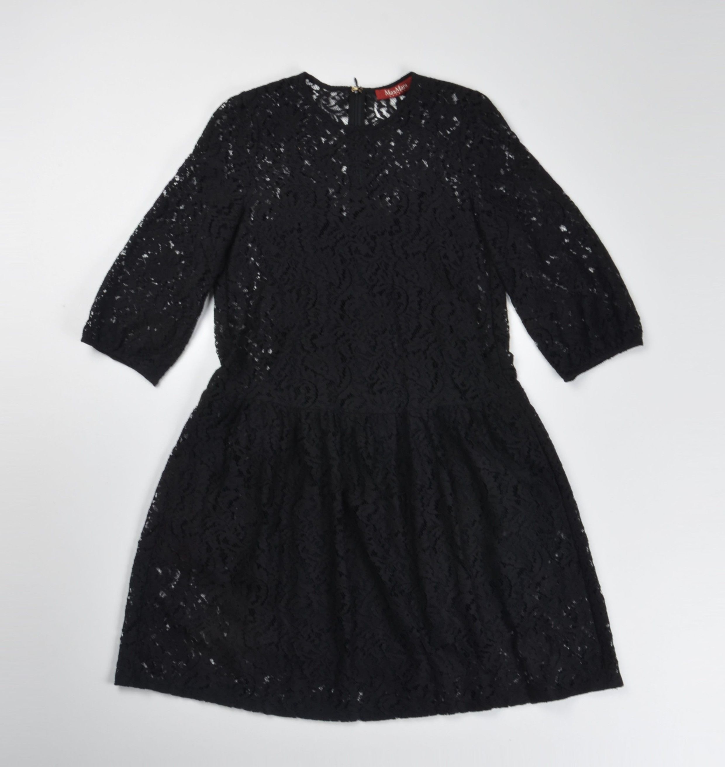 Max Mara Max Mara Lace Dress 3/4 Sleeve A-Line Elegant Cocktail Size S / US 4 / IT 40 - 4 Thumbnail