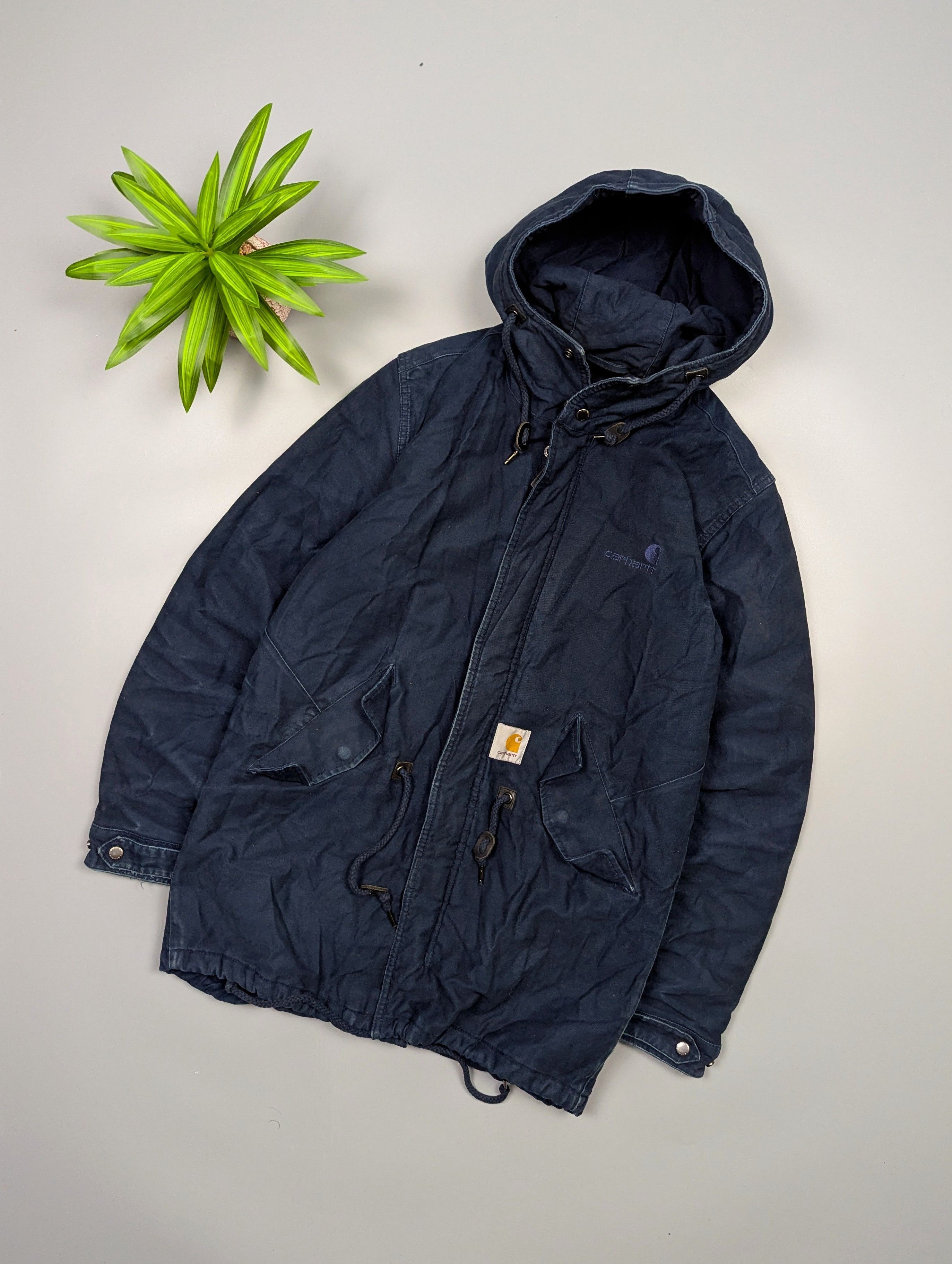 Carhartt Wip Carhartt WIP Dalsh VTG Men’s Canvas Parka Faded Jacket Size US M / EU 48-50 / 2 - 1 Thumbnail