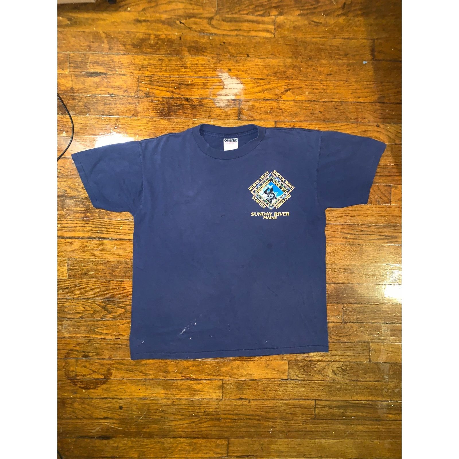 Other × Vintage Diamond Tour Maine Extreme Skiing T Shirt Large USA Navy Size US L / EU 52-54 / 3 - 1 Thumbnail