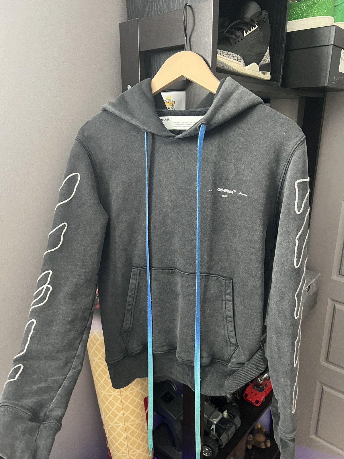Off-White OFF-WHITE Abstract Arrows Embroidered Hoodie Size US XS / EU 42 / 0 - 8 Thumbnail