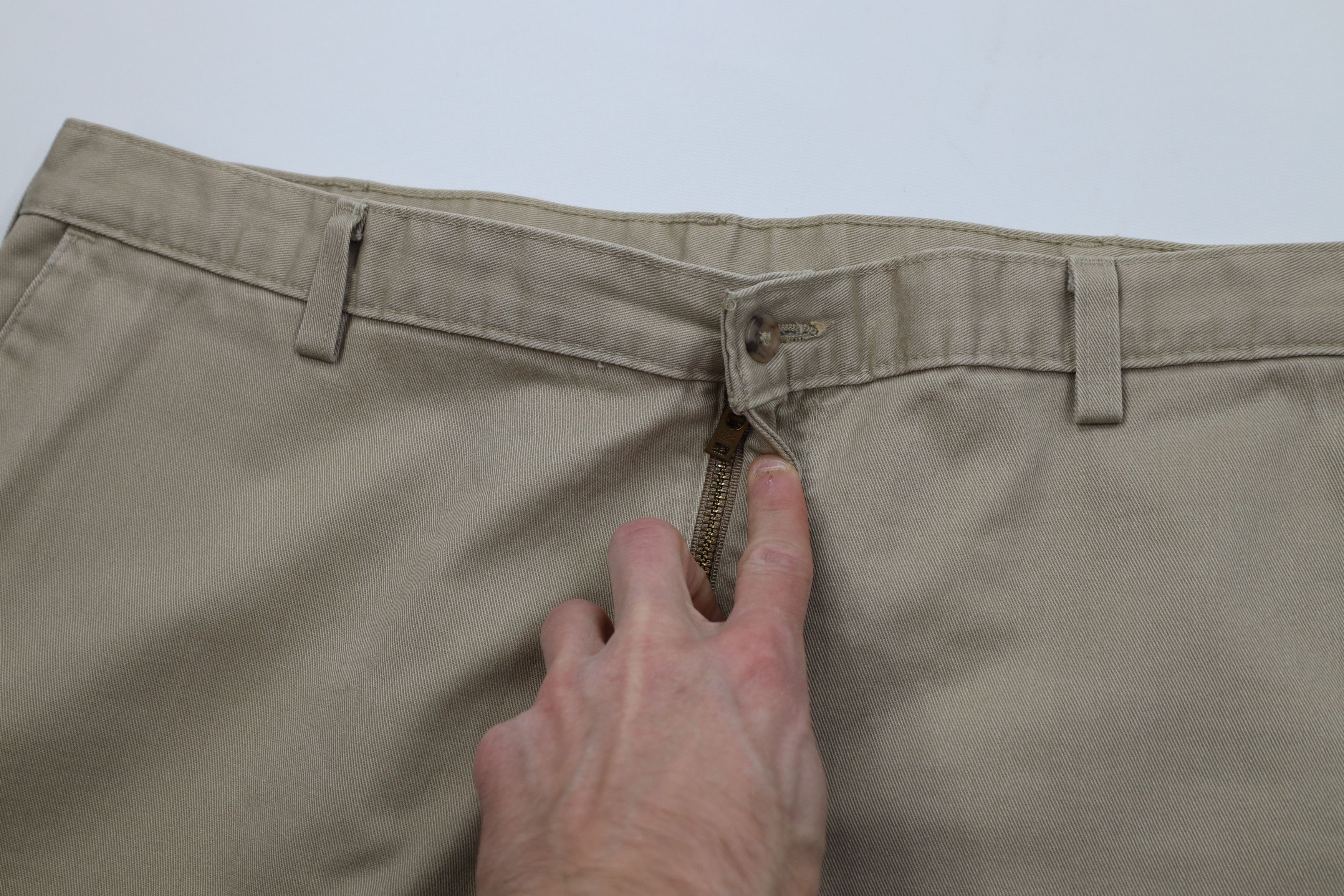 Carhartt Vintage 90s Carhartt Spell Wide Leg Chino Pants Beige Khaki Size US 38 / EU 54 - 8 Thumbnail