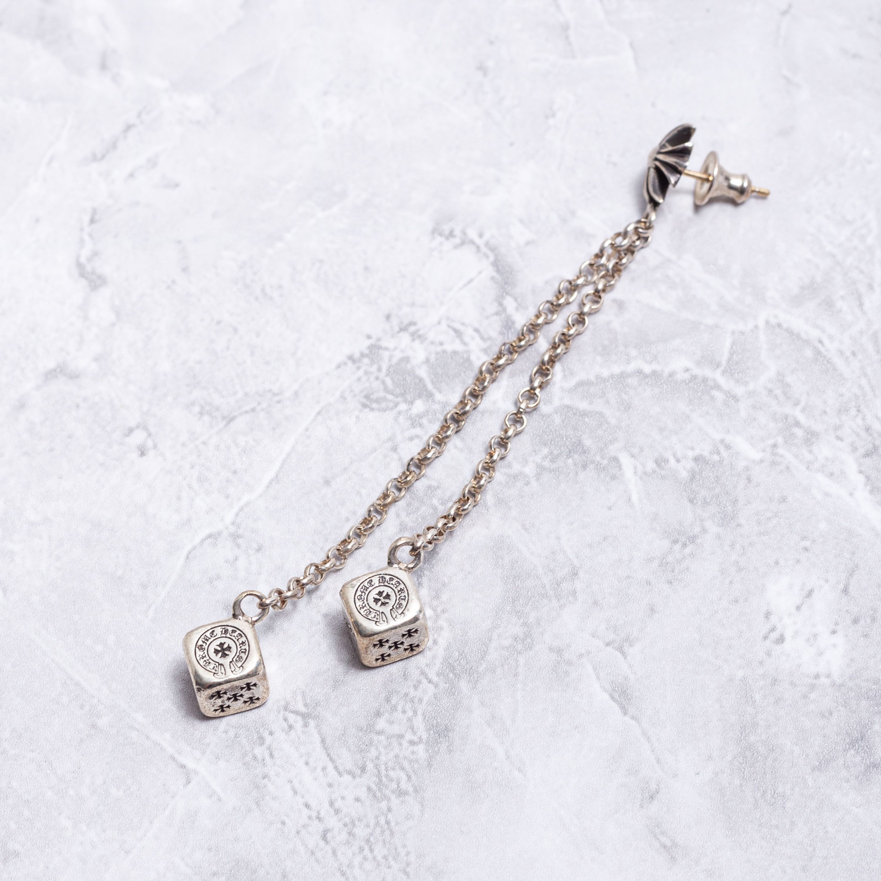 Chrome Hearts CHROME HEARTS CH Plus Post Dice Left Side Earring Size ONE SIZE - 4 Thumbnail