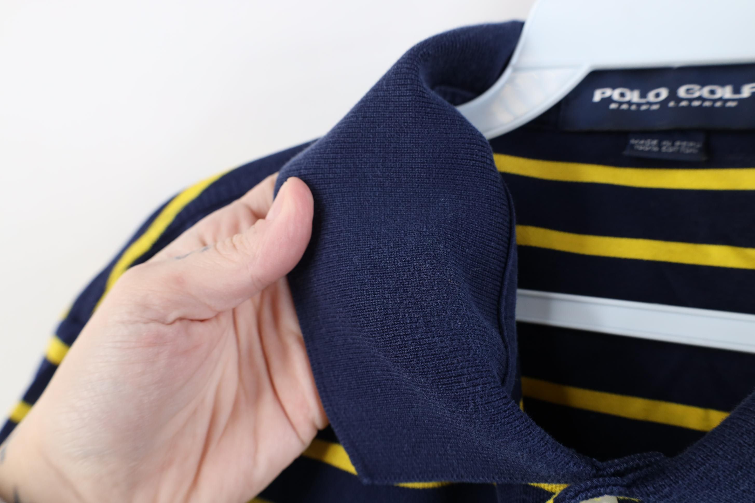 Polo Ralph Lauren Vintage Polo Golf Ralph Lauren Knit Golf Polo Shirt Blue Size US XL / EU 56 / 4 - 6 Thumbnail