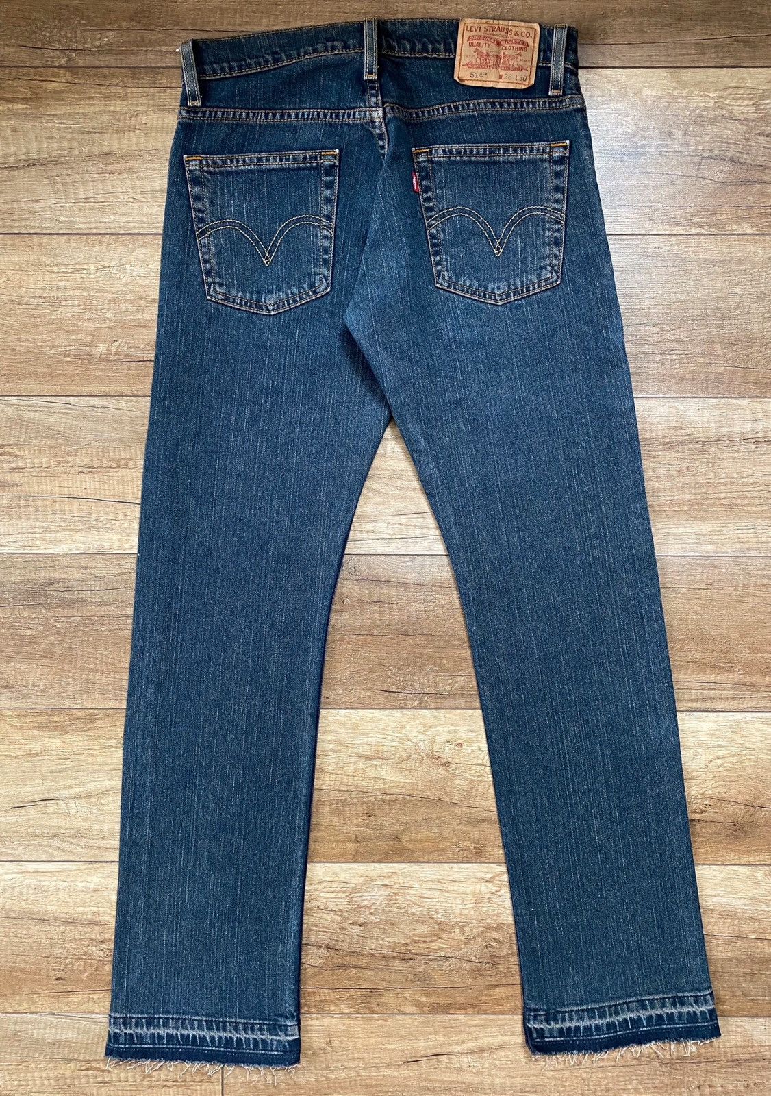 Levi's Vintage Levis 514 Slim Straight Released Hem Jeans Size US 28 / EU 44 - 2 Thumbnail