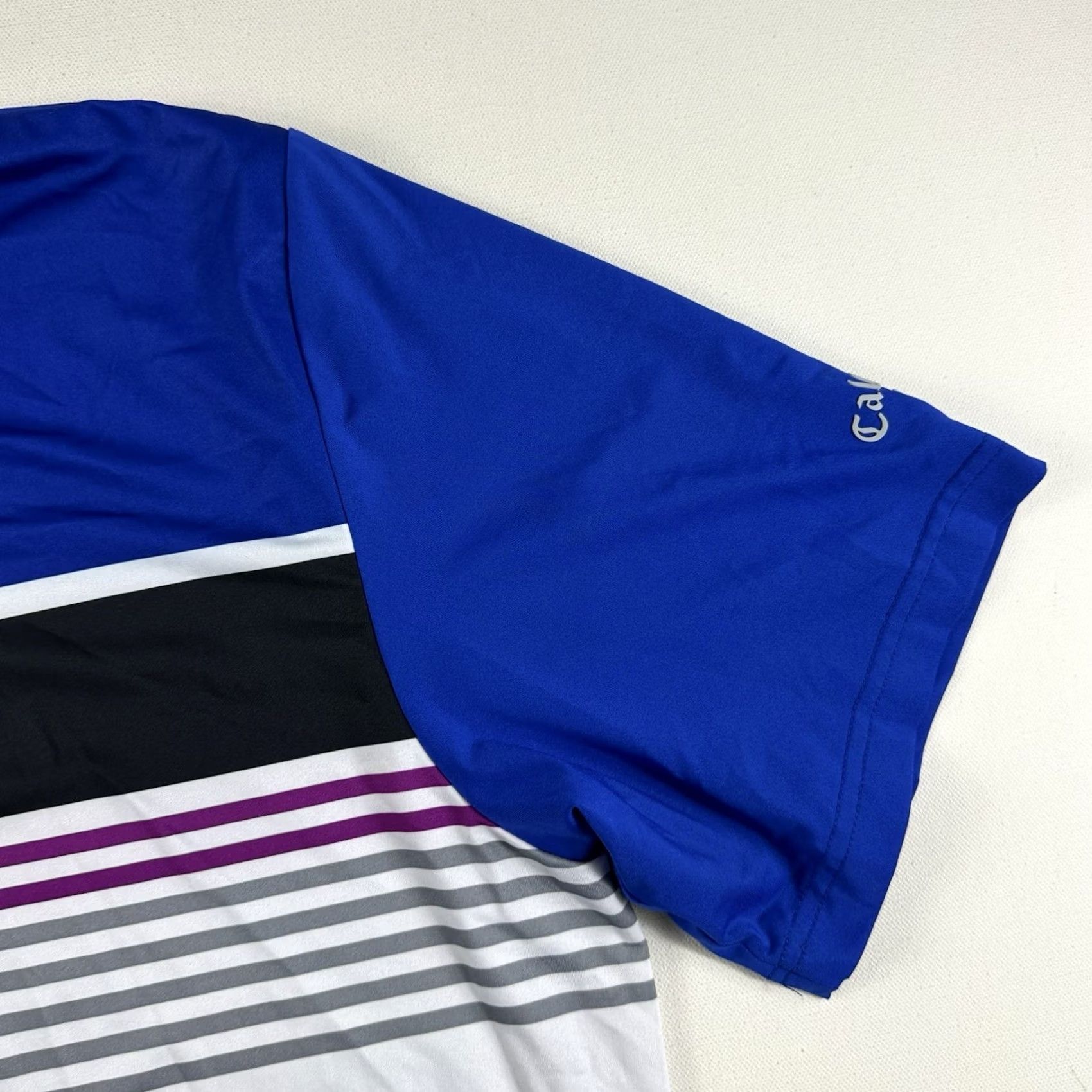 Callaway Callaway Polo Opti-Dri Swing Tech Golf Shirt Blue Striped Print Mens XL Size US XL / EU 56 / 4 - 4 Thumbnail