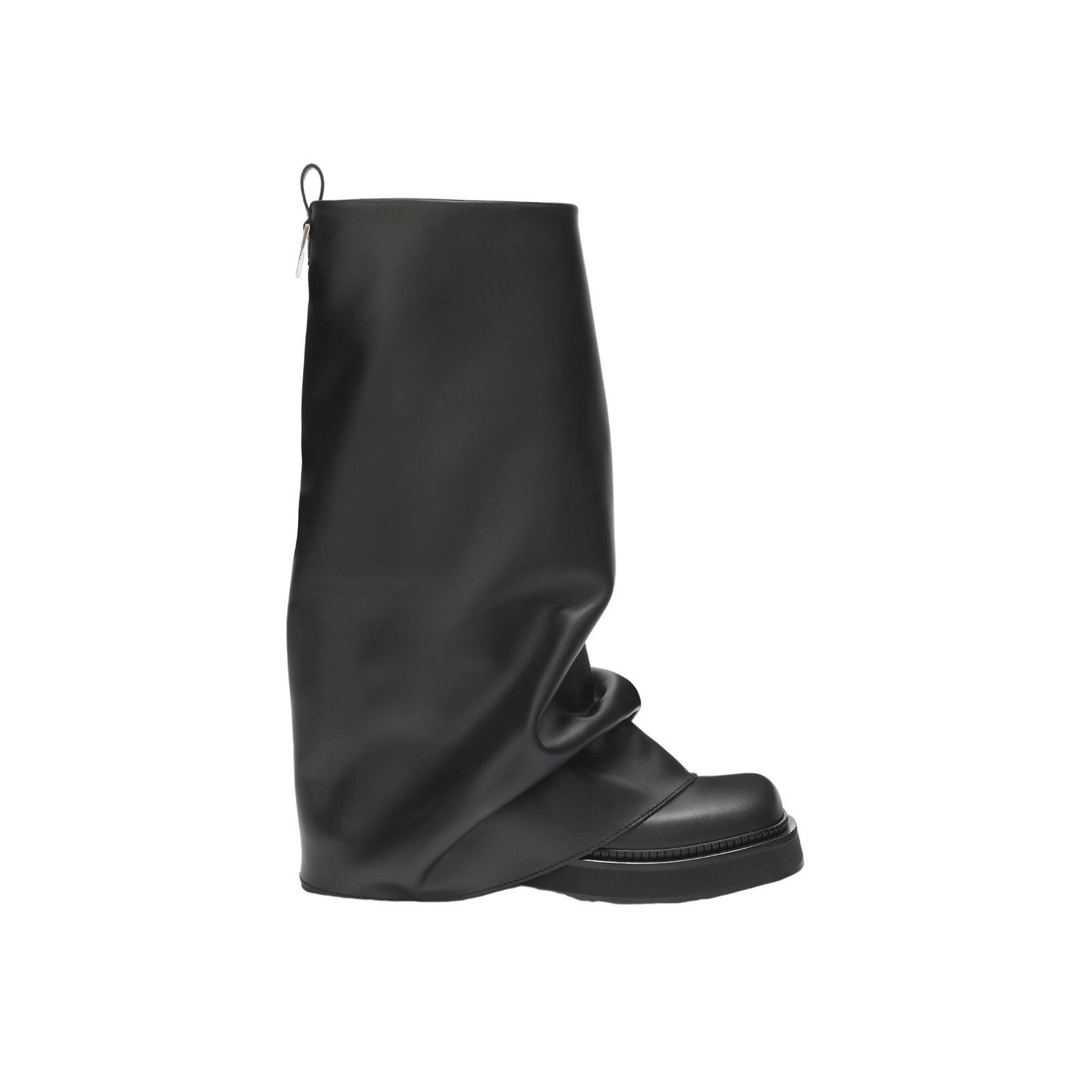THE ATTICO Robin $1250 Black Leather 30mm Combat Boots New A