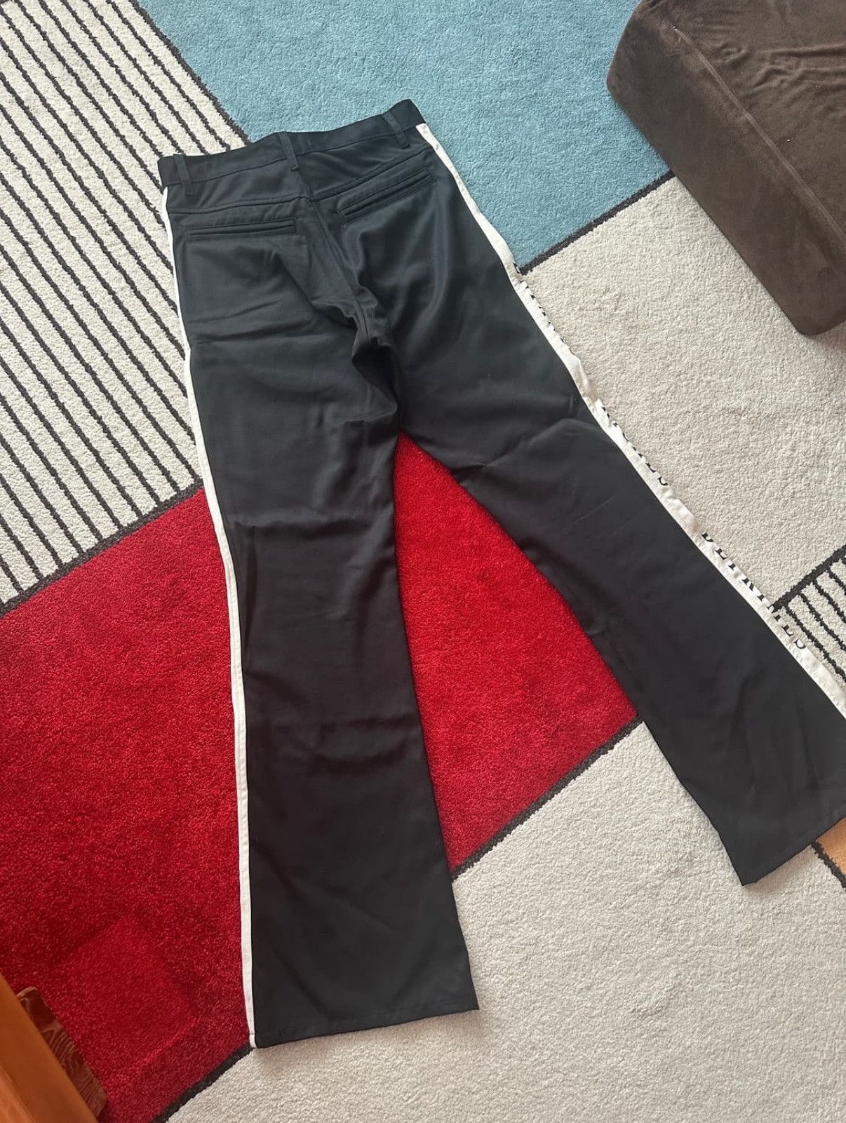Enfants Riches Deprimes SS2018 Flared Side Stripe Logo Pants Size US 30 / EU 46 - 2 Thumbnail